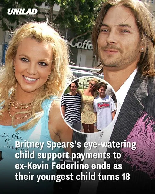 Britney Spears’s eye-watering child support payments to ex-Kevin Federline ends as their youngest child turns 18 Britney Spears’s eye-watering child support payments to ex-Kevin Federline ends as their youngest child turns 18