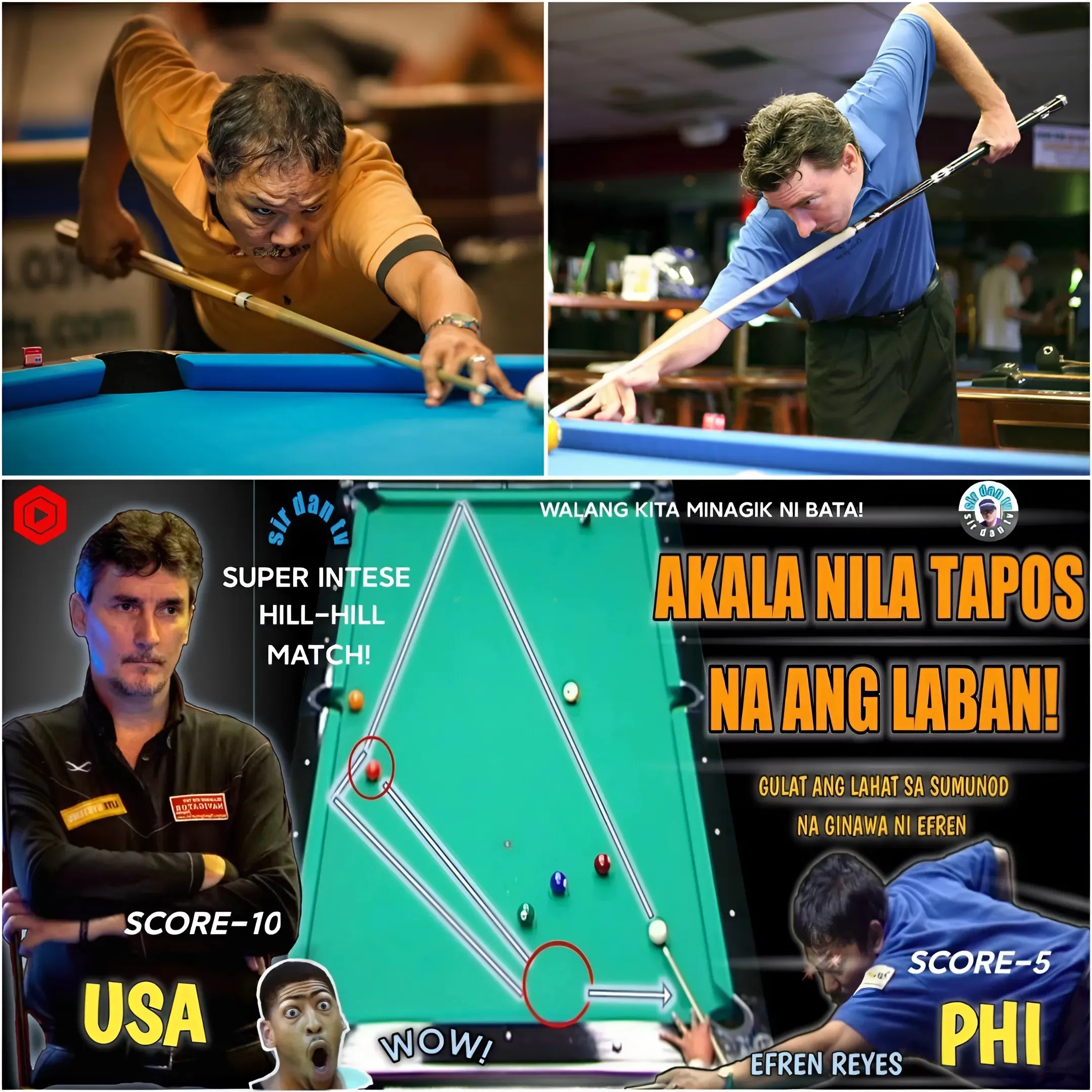 🏆 They thought the match was over but Efren Bata's magic suddenly ignited... Everyone was shocked by the result of the match