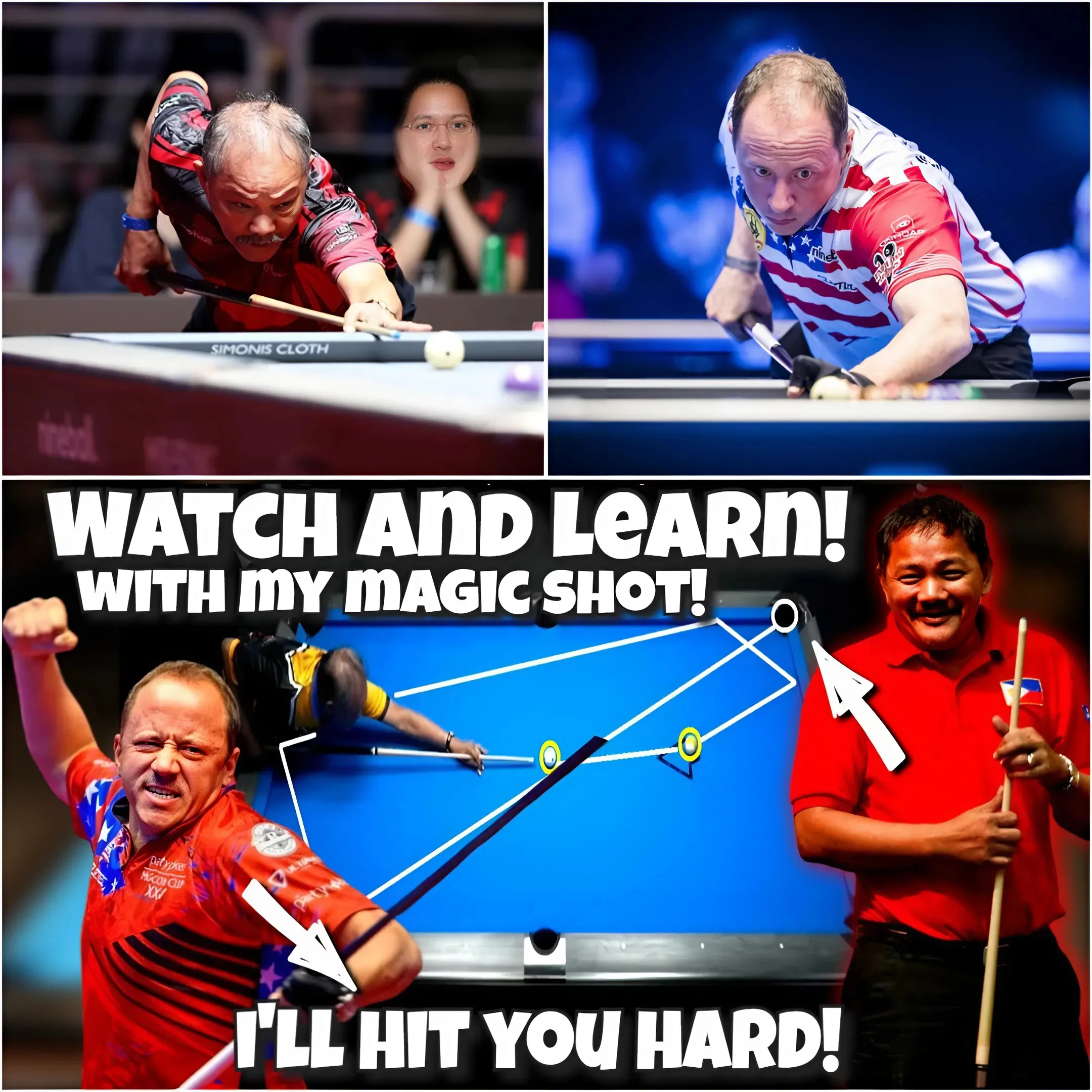 The Amazing Showdown: Efren Reyes and Shane Van Boening Show Off The Trick Shots Of A Lifetime!