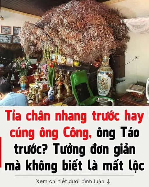 Tỉa chân nhang trước hay cúng ông Công, ông Táo trước? Tưởng đơn giản mà không biết là mất lộc