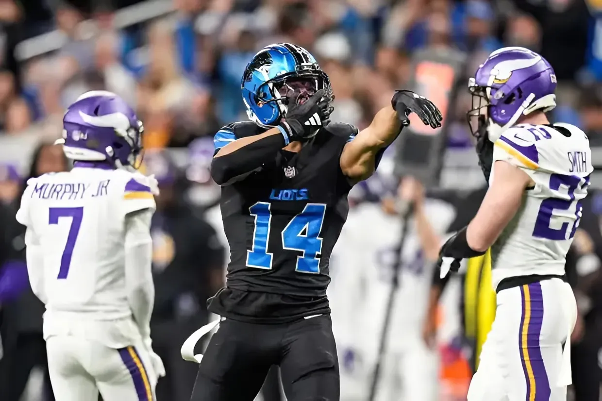 Amon-Ra St. Brown responds to an insult from Steelers receiver George Pickens in the best way during Lions' win over Vikings