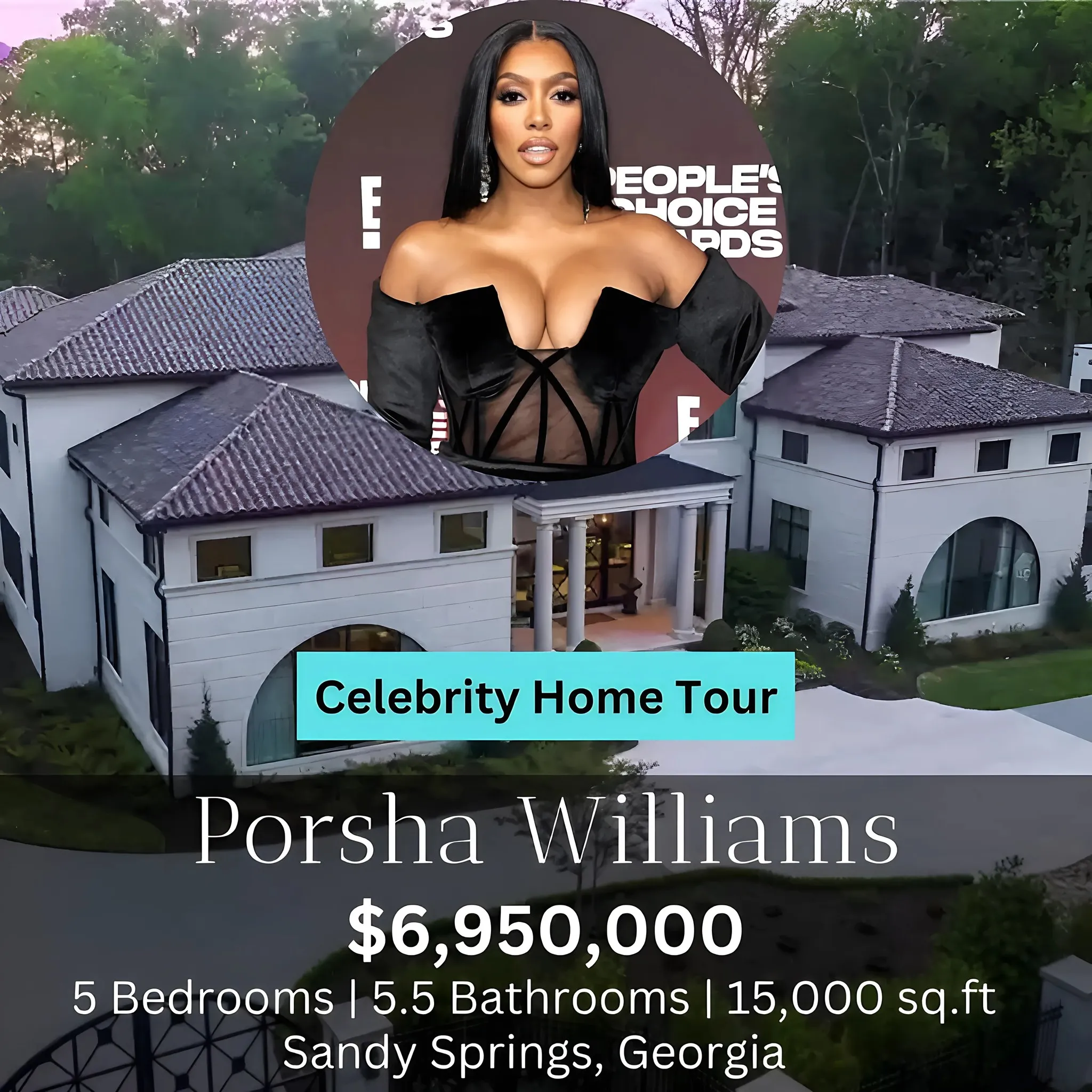 See the Atlanta-Area Mansion Where Porsha Williams Is Staying as She Navigates a Messy Divorce By Brittany Natale