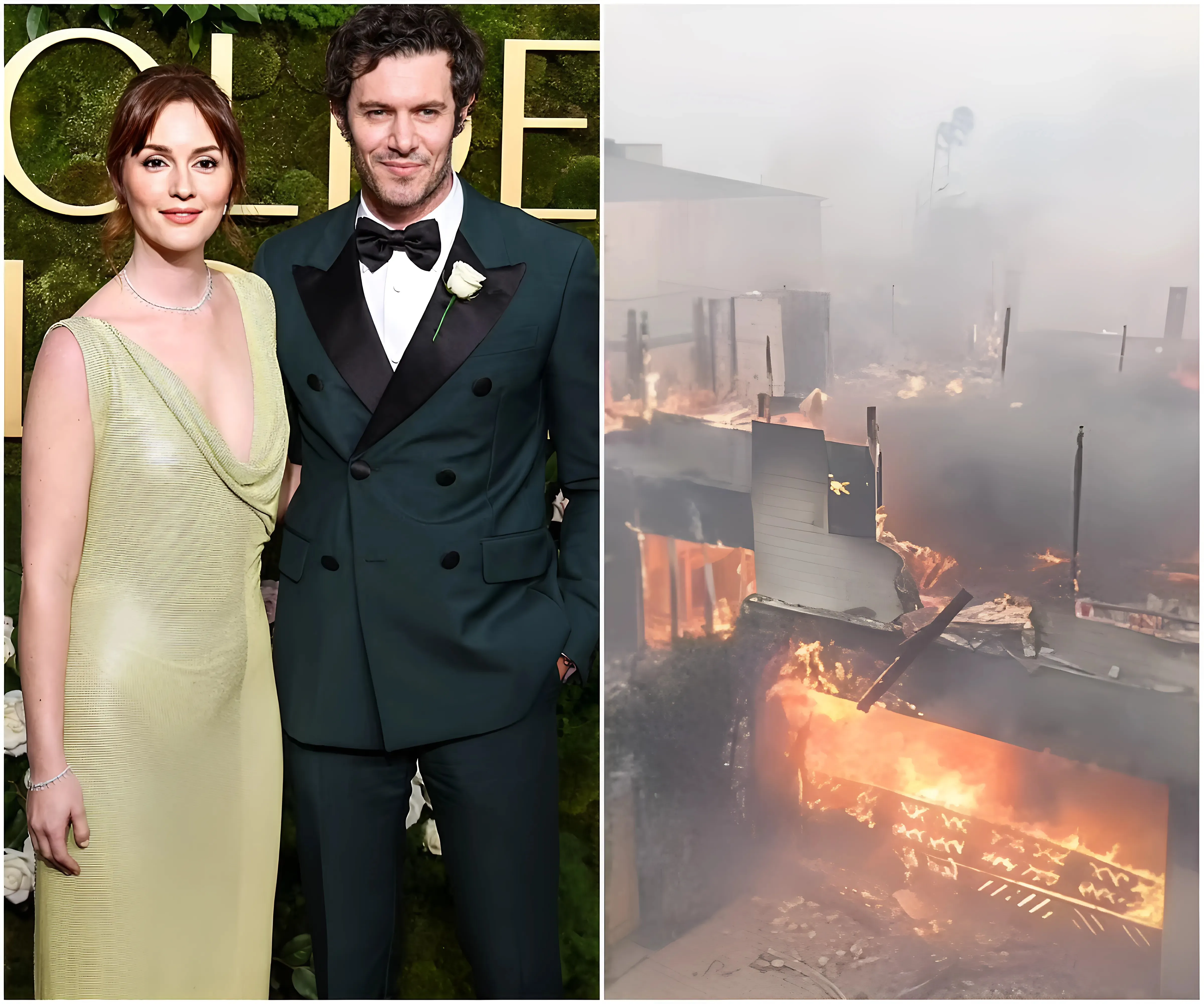 Adam Brody and Leighton Meester's $6.5m LA home burns down amid devastating Pacific Palisades wildfires - suong