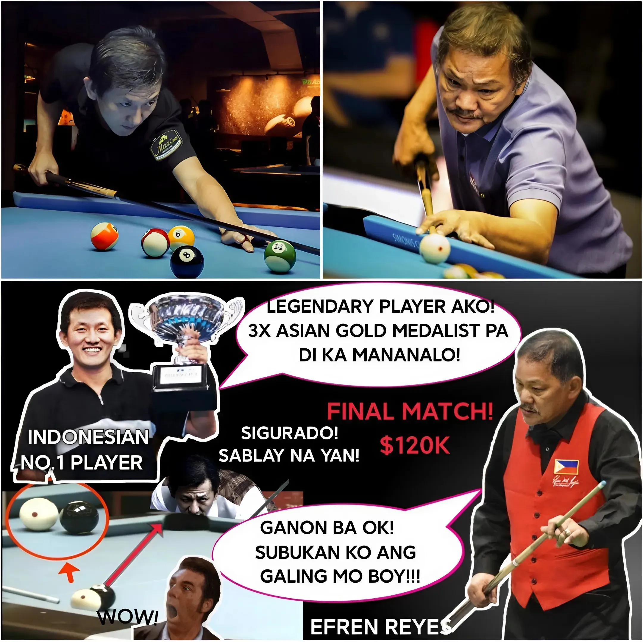 πLEGENDARY PLAYER AND 3X ASIAN 9 BALL GOLD MEDALISTπ² EFREN BATA TASTED DEFEAT IN THE FINAL MATCHπͺπͺ πLEGENDARY PLAYER AND 3X ASIAN 9 BALL GOLD MEDALISTπ² EFREN BATA TASTED DEFEAT IN THE FINAL MATCHπͺπͺ