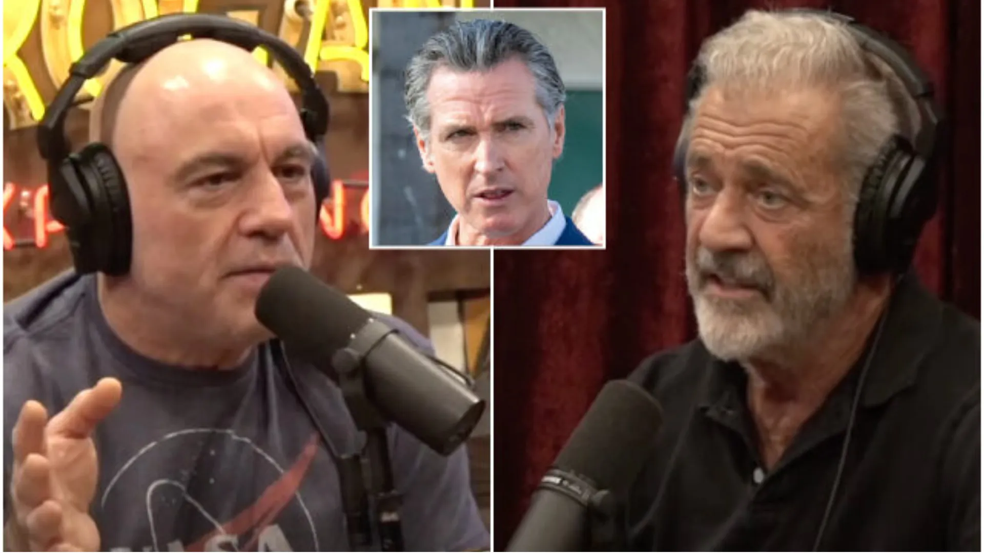 Joe Rogan and Mel Gibson Slam Newsom: ‘You’ve Ruined This State’