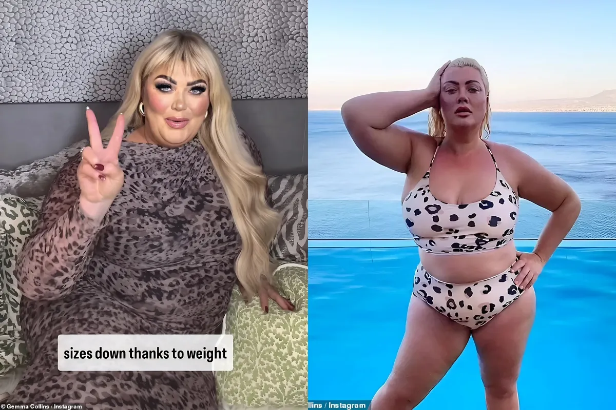 Gemma Collins reveals she's secretly taking weight loss jabs and has dropped two sizes as she declares she's 'finally free' after being 'b****ed and tortured all her life' over her size liennhi