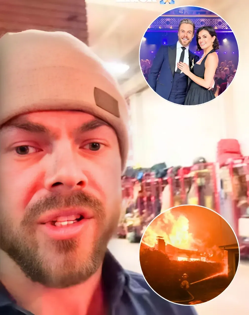 ‘DWTS’ Derek Hough & Family Narrowly Escape LA Fires