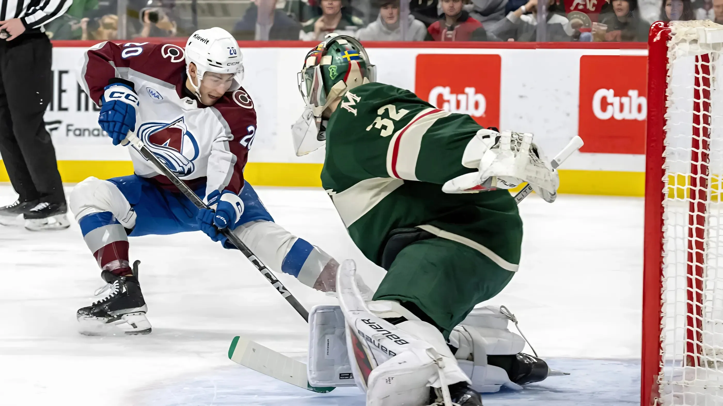 Short-handed Wild can't keep up with Avs in blowout loss