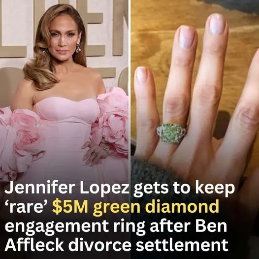 Jennifer Lopez Keeps $5M Green Diamond Engagement Ring in Ben Affleck Divorce Settlement