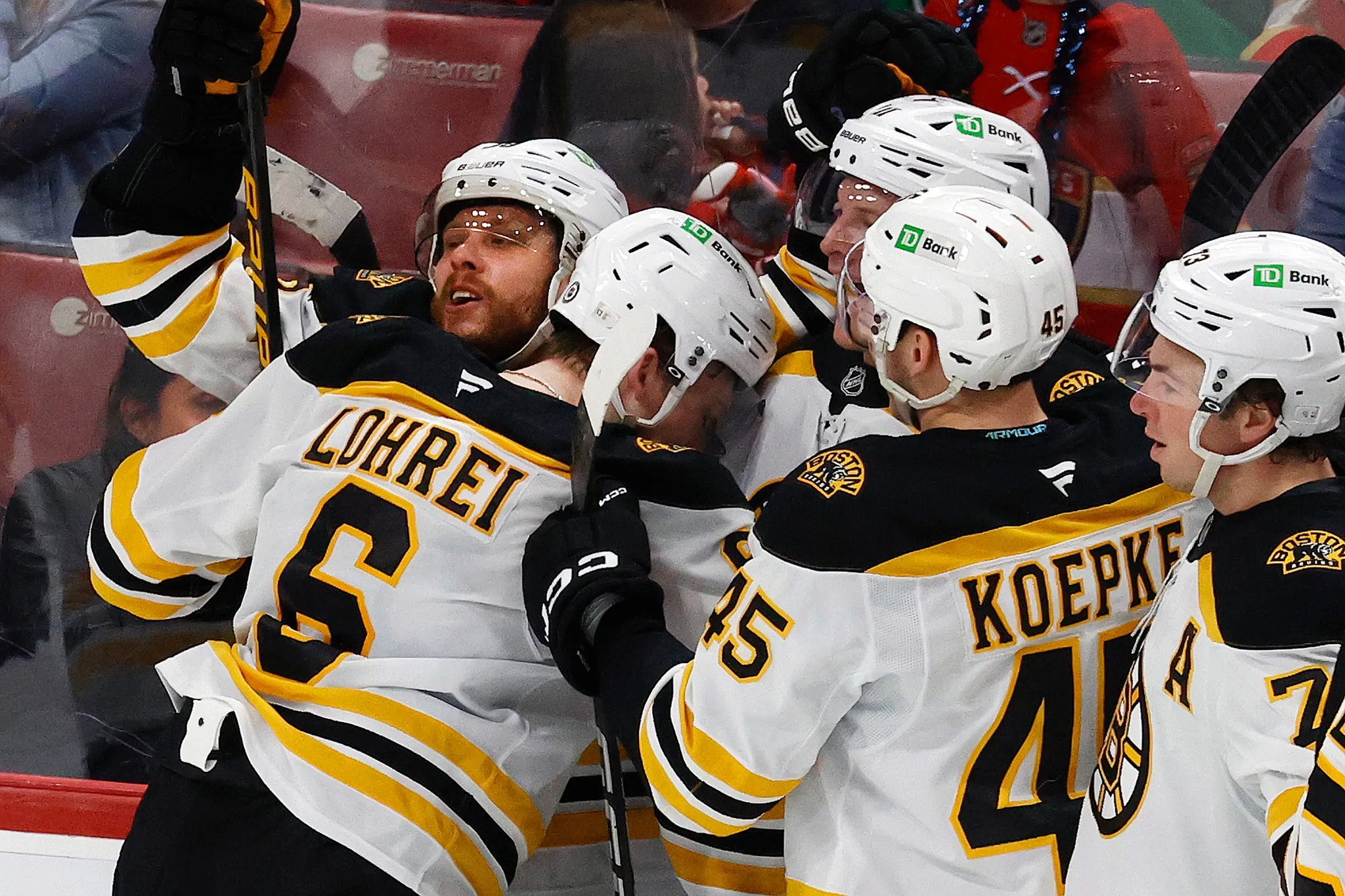 David Pastrnak's instant reaction to ending Bruins' skid with fluke OT winner