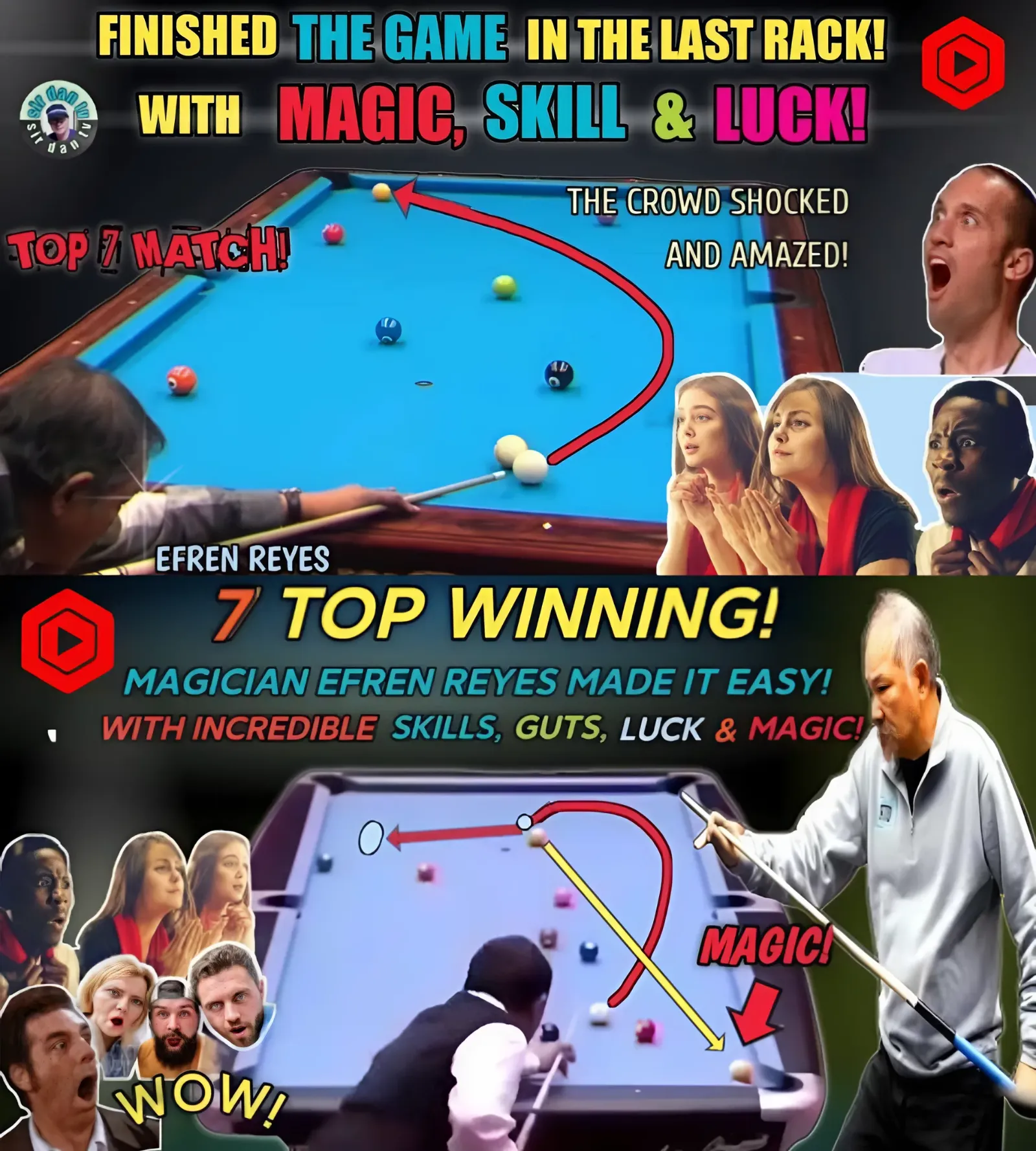 EFREN BATA REYES WINS OVER OPPONENT WITH UNBELIEVABLE MAGIC, SKILL AND LUCK! THAT SHOCKED THE CROWDS EFREN BATA REYES WINS OVER OPPONENT WITH UNBELIEVABLE MAGIC, SKILL AND LUCK! THAT SHOCKED THE CROWDS