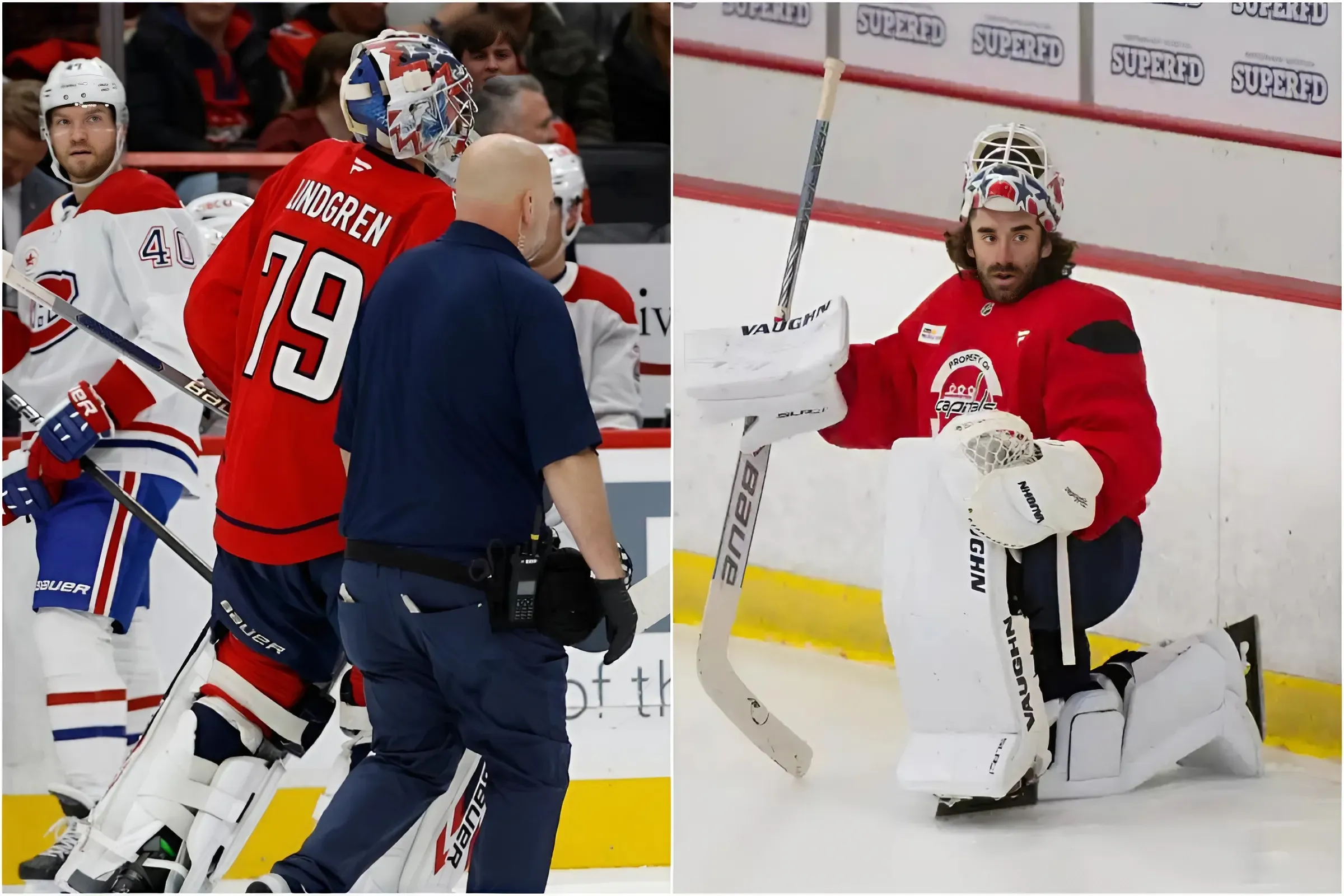 Washington Capitals place Charlie Lindgren on IR, call up Hunter Shepard trucc