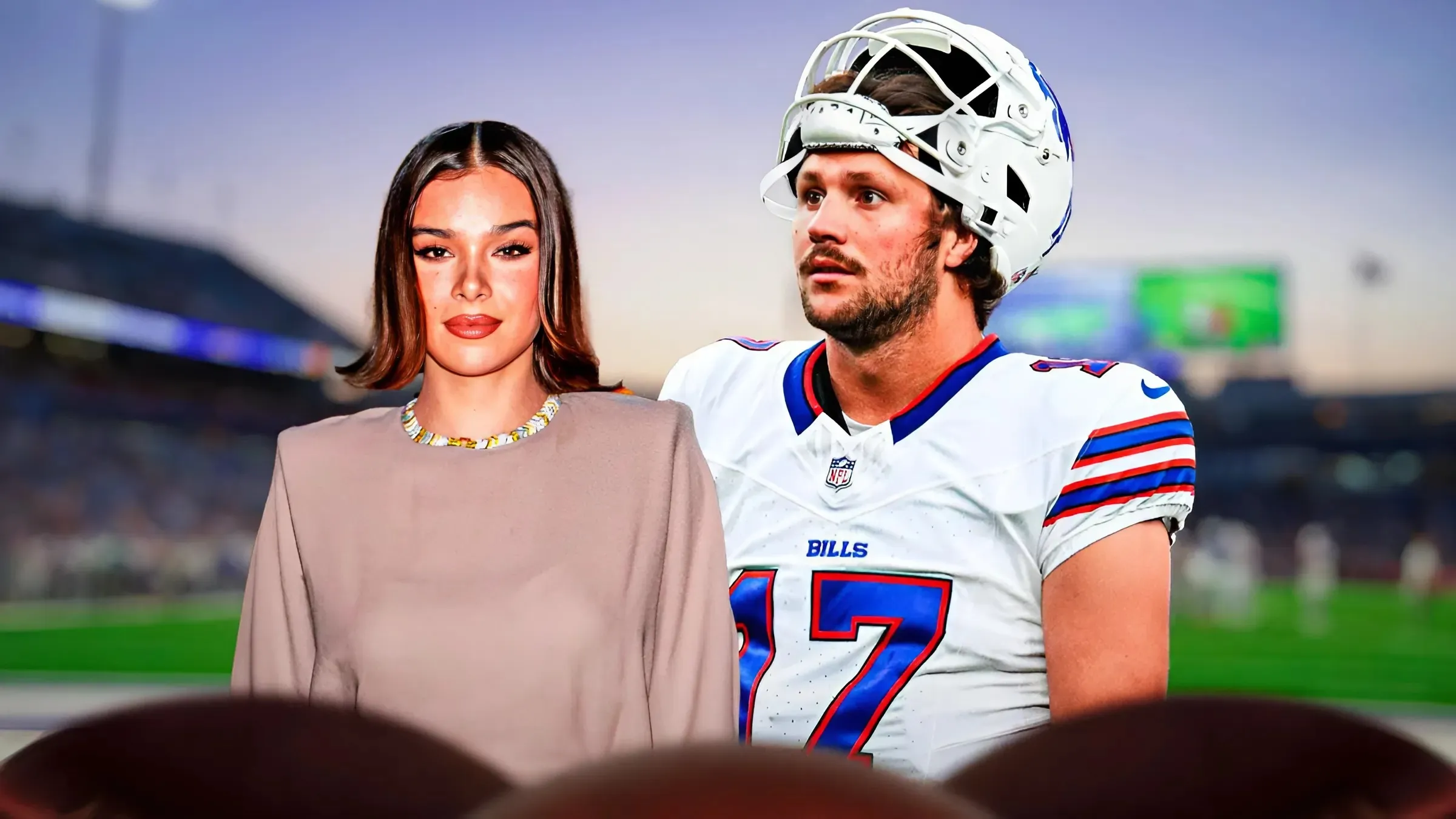 Hailee Steinfeld's custom Josh Allen Bills jacket for playoffs is sick