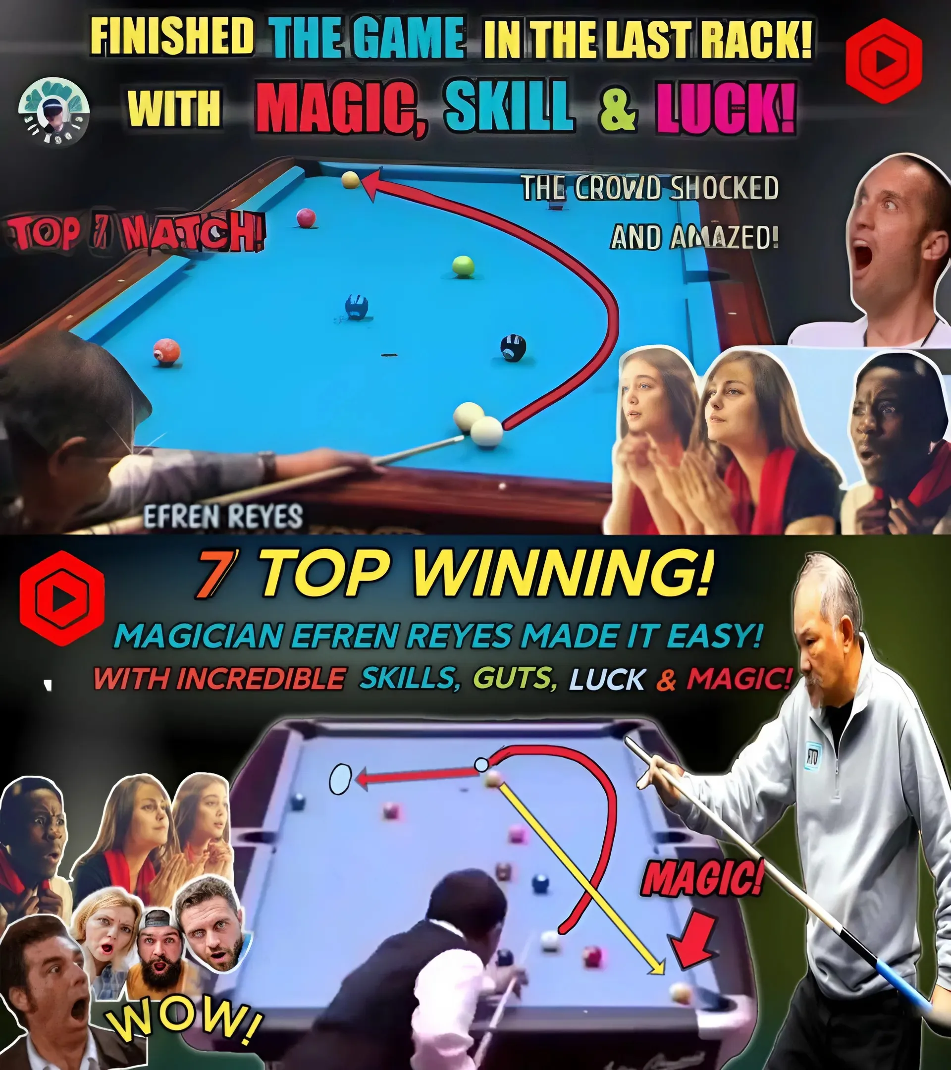 π₯ 7 Epic Victories! π₯ Efren Reyes Shines With Skill, Courage, Luck & Magic! Only Legends Can Do This! π₯ 7 Epic Victories! π₯ Efren Reyes Shines With Skill, Courage, Luck & Magic! Only Legends Can Do This!