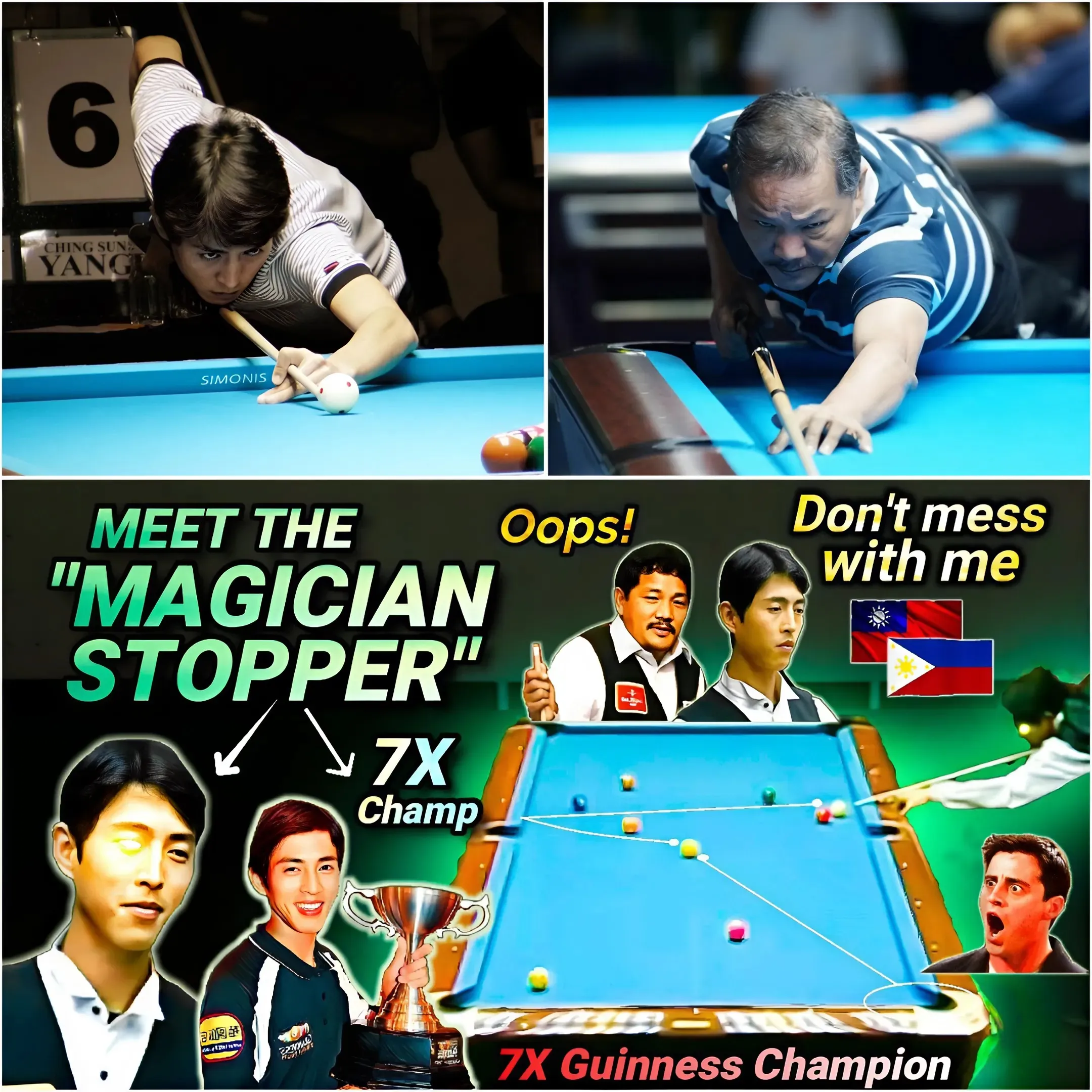 EFREN REYES messed with the WRONG GUY | Taiwan's 7X Guinness Champion