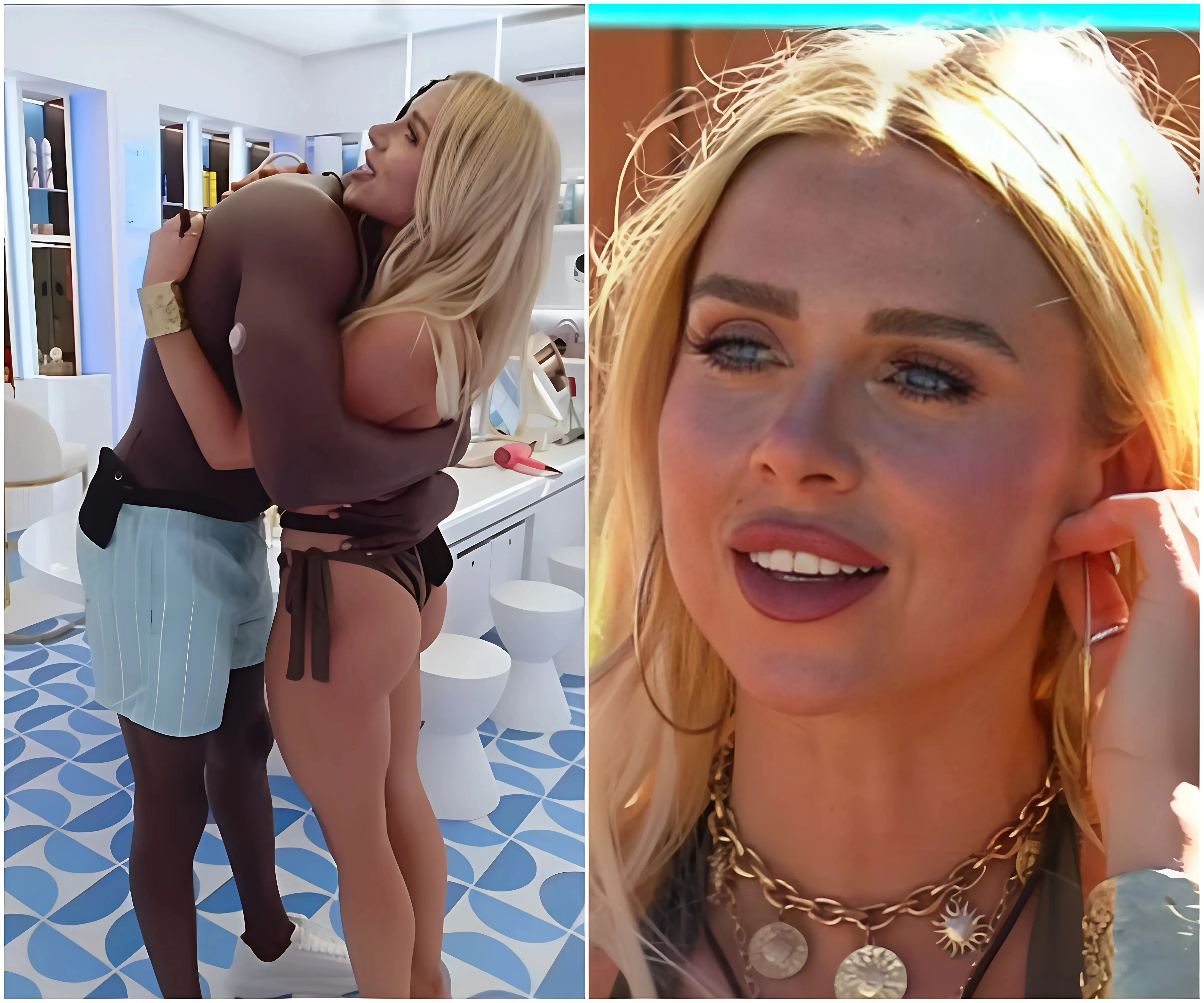 Gabby Allen makes brutal one-word dig at ex Marcel Somerville in VERY awkward first encounter while Curtis Pritchard returns with a hunky new look - suong