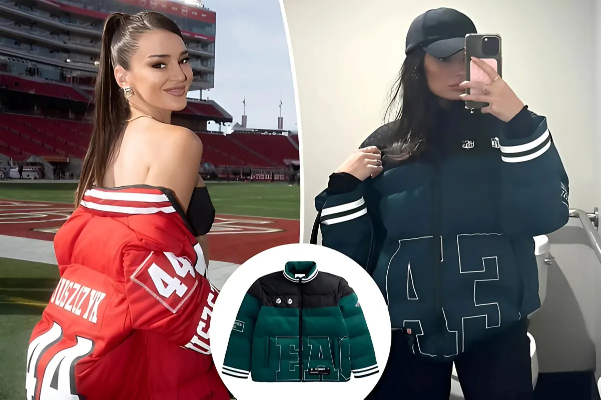 Paige DeSorbo Rocks Kristin Juszczyk's Viral Puffer Jacket at Eagles Game, Sending Fans Into a Frenzy as It Flies Off the Shelves! - lulu