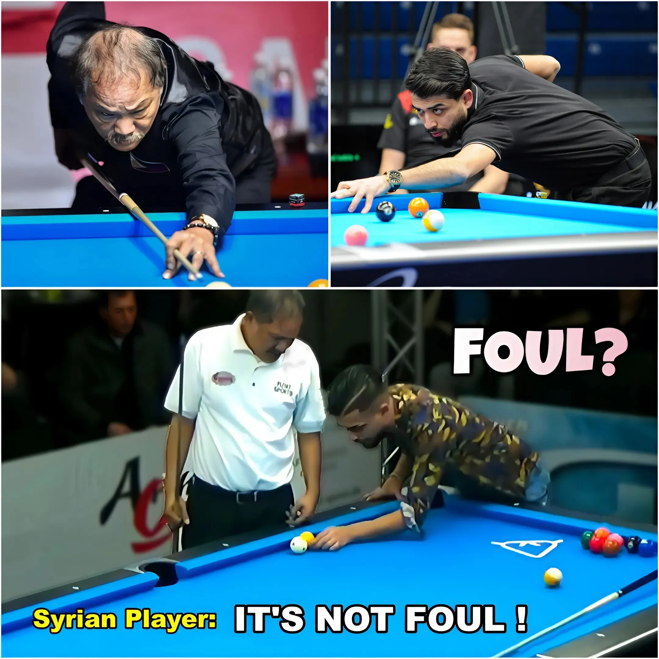 In a dramatic match, the Syrian player had a heated argument with billiards legend Efren Reyes, but what happened next made him pay dearly for his temper!