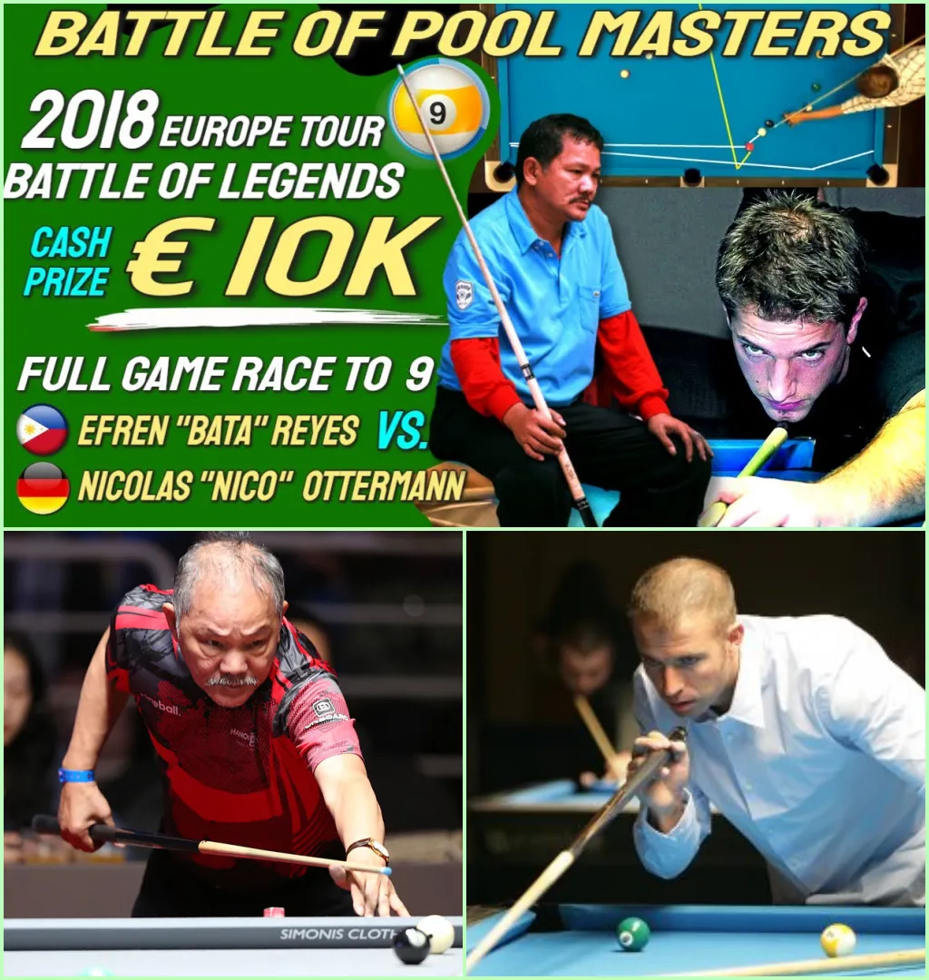 Have you seen EFREN REYES' €20,000 CASH BETTING matches? If not, this is the match to watch....