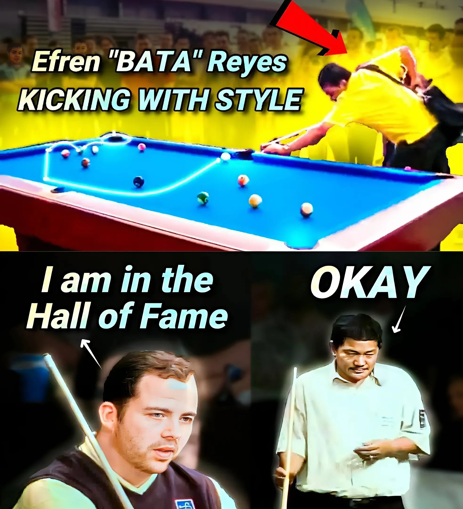 Famous PLAYER Thinks He Can OUTCLASS the Great EFREN REYES