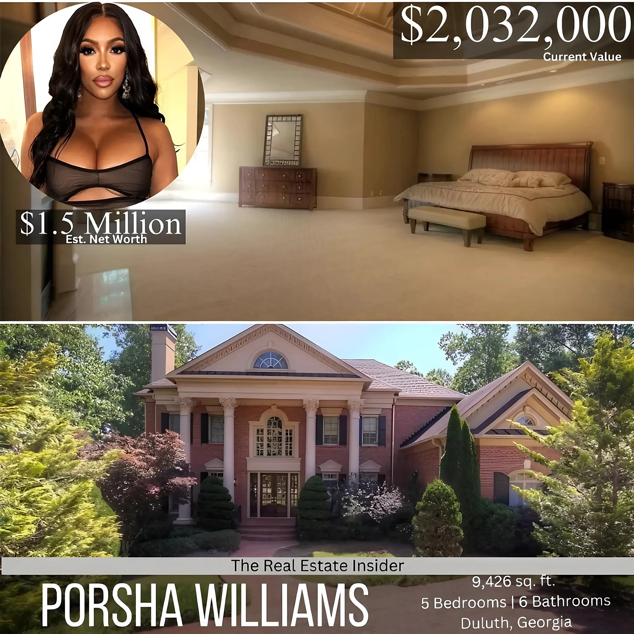 Real Housewives of Atlanta's Porsha Williams Purchases $1 Million Home—Inside the Reality Star's New Digs