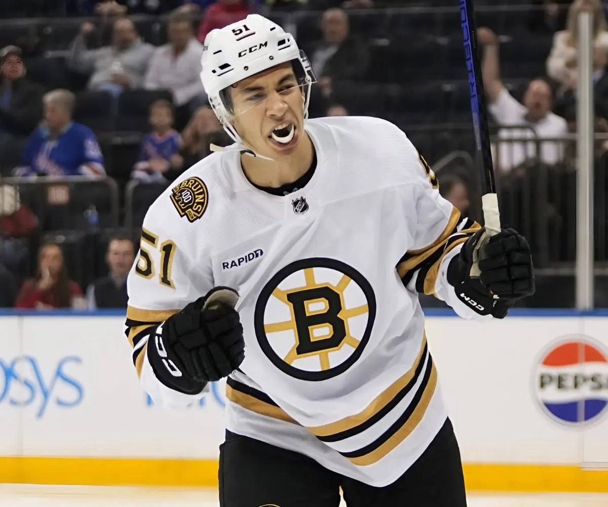 Boston’s Matt Poitras revels in return to Bruins’ lineup