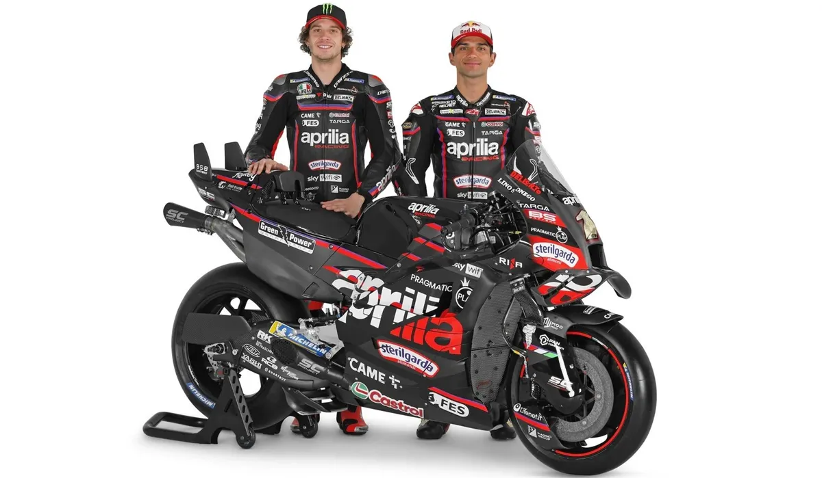 Here is the Aprilia RS-GP '25 of Martin and Bezzecchi with the #1 plate