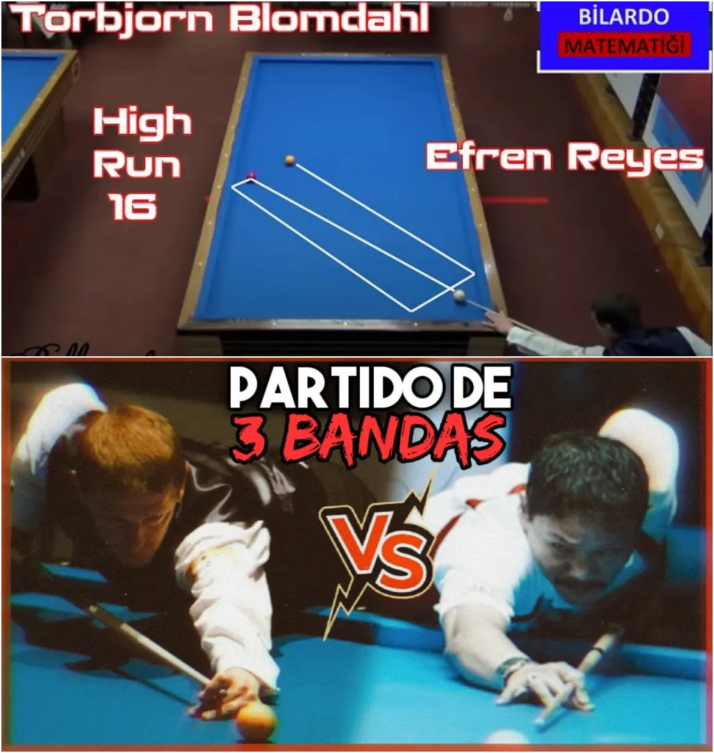 Efren Reyes Shows Outstanding Talent In 3-Cushion Carambola 🤯 | Torbjorn Blomdahl VS Efren Reyes