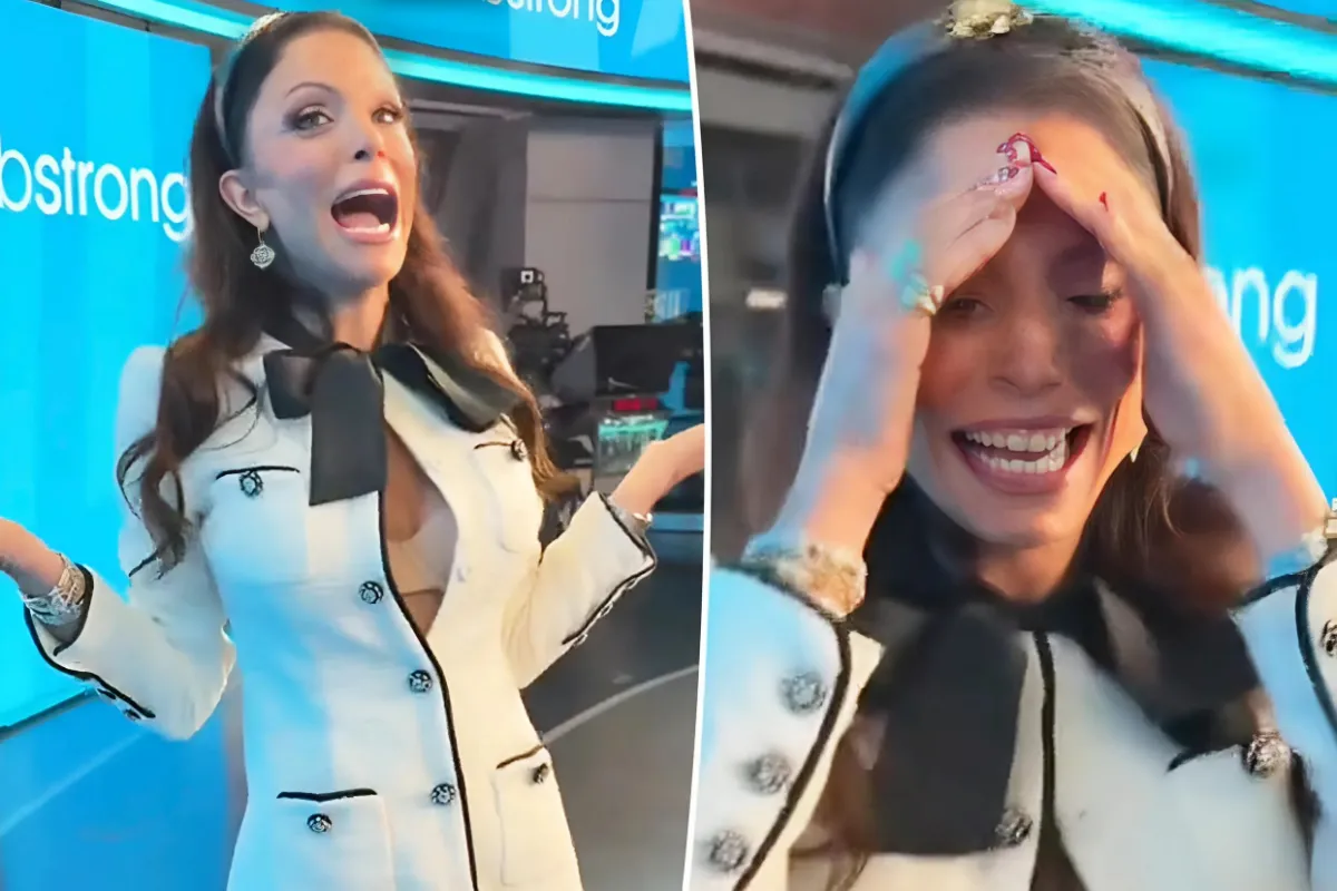 Bethenny Frankel laughs off wardrobe malfunction after dress pops open at Nasdaq event-quang