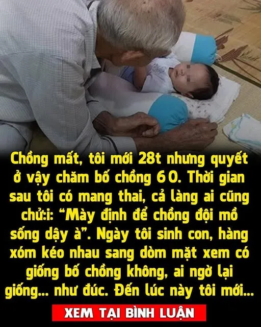 Chồng mất, con dâu ở vậy chăm bố chồng nhưng bất ngờ có thai, hàng xóm ai cũng chửi nhưng biết lí do thì im bặt