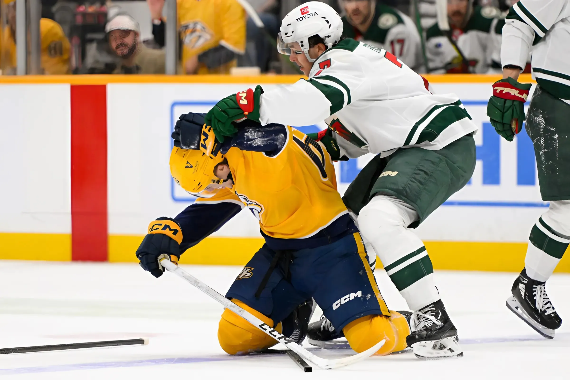 End result of Wild's fight-filled night is a loss to the Predators