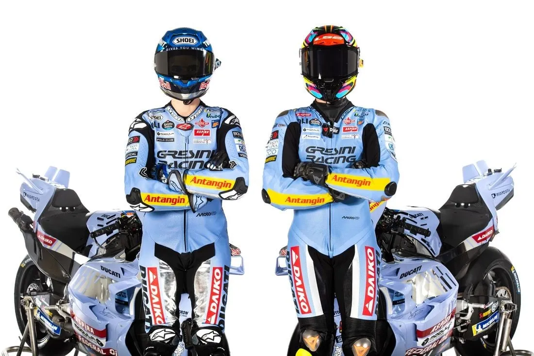 Gresini's 2025 is blue: here are the Ducatis of Alex Marquez and Fermin Aldeguer