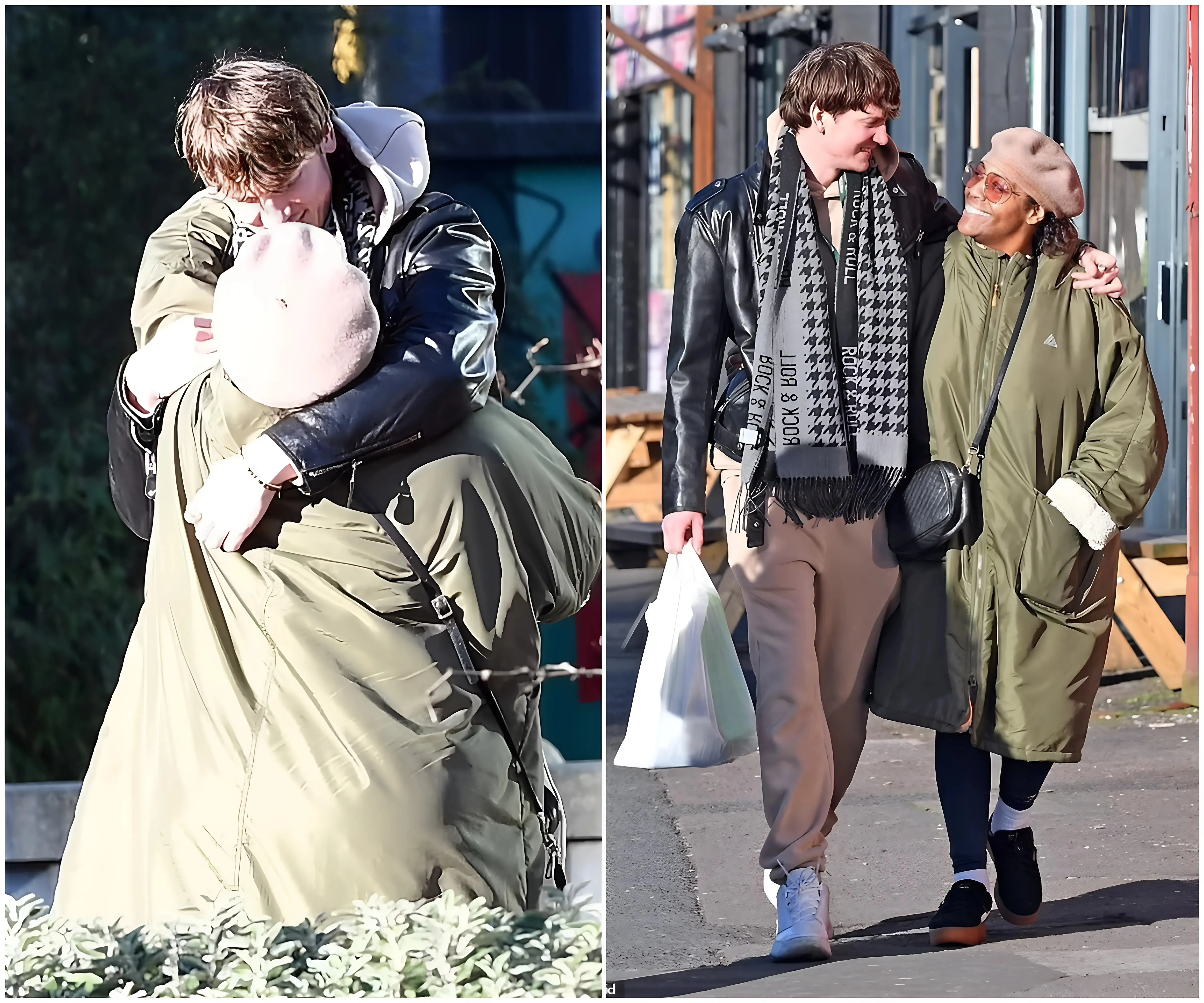 Alison Hammond, 49, packs on the PDA as she puts on a VERY passionate display with her toyboy boyfriend David, 27 - shutting down rumours the couple have split - suong