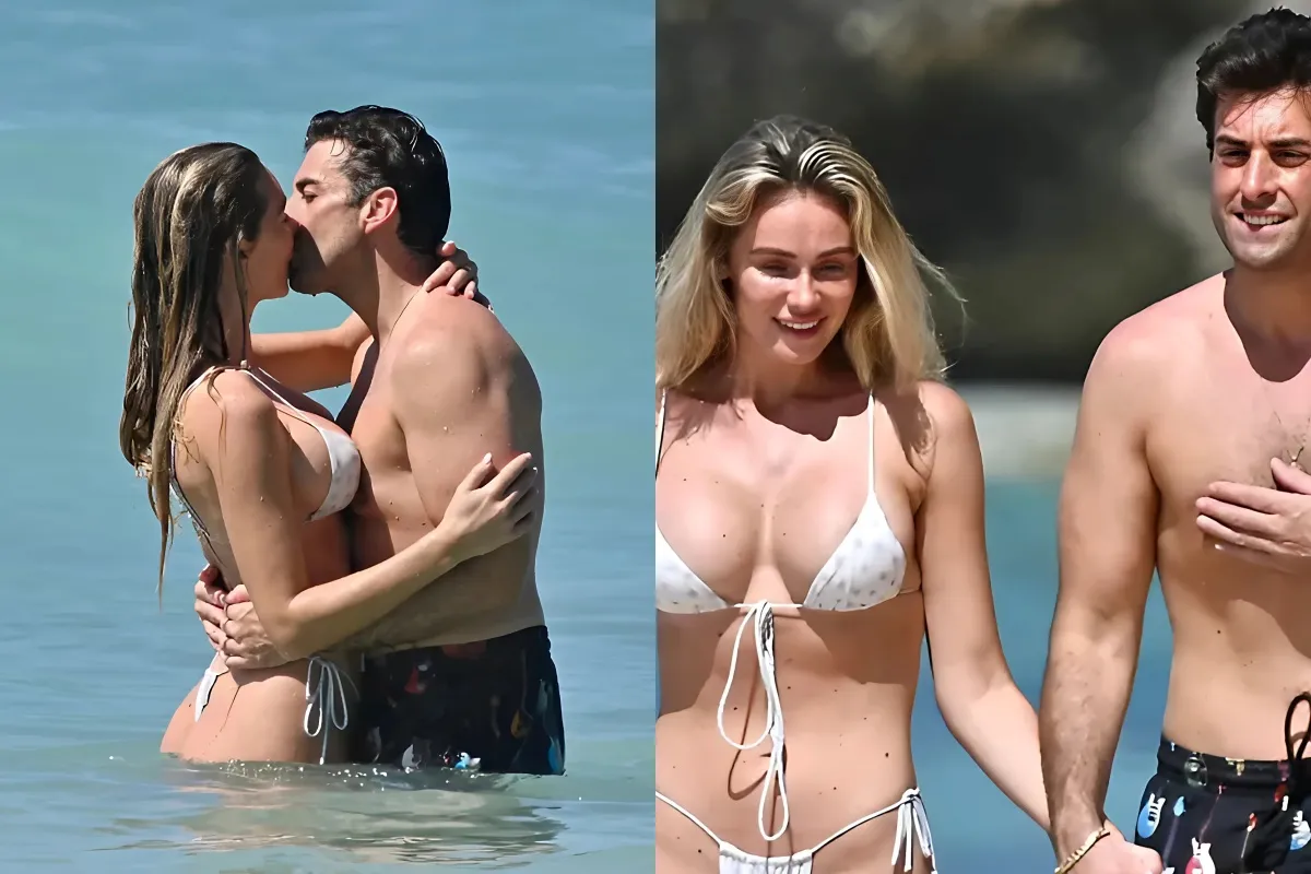 James Argent and former Miss Sweden girlfriend Nicoline Artursson pack on the PDA on the beach in Barbados liennhi