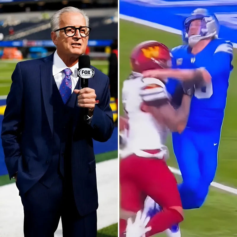 Mike Pereira says Commanders should’ve been flagged on Jared Goff hit