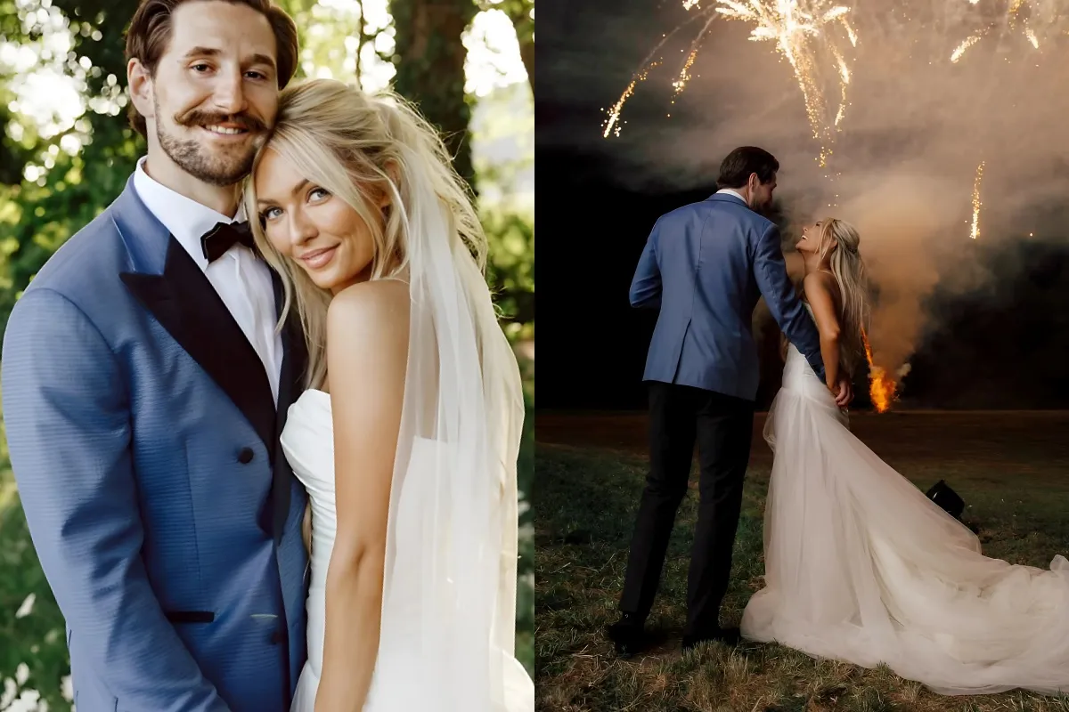 NHL's Filip Forsberg Weds Country Artist Erin Alvey at Her Family's French Castle liennhi 1