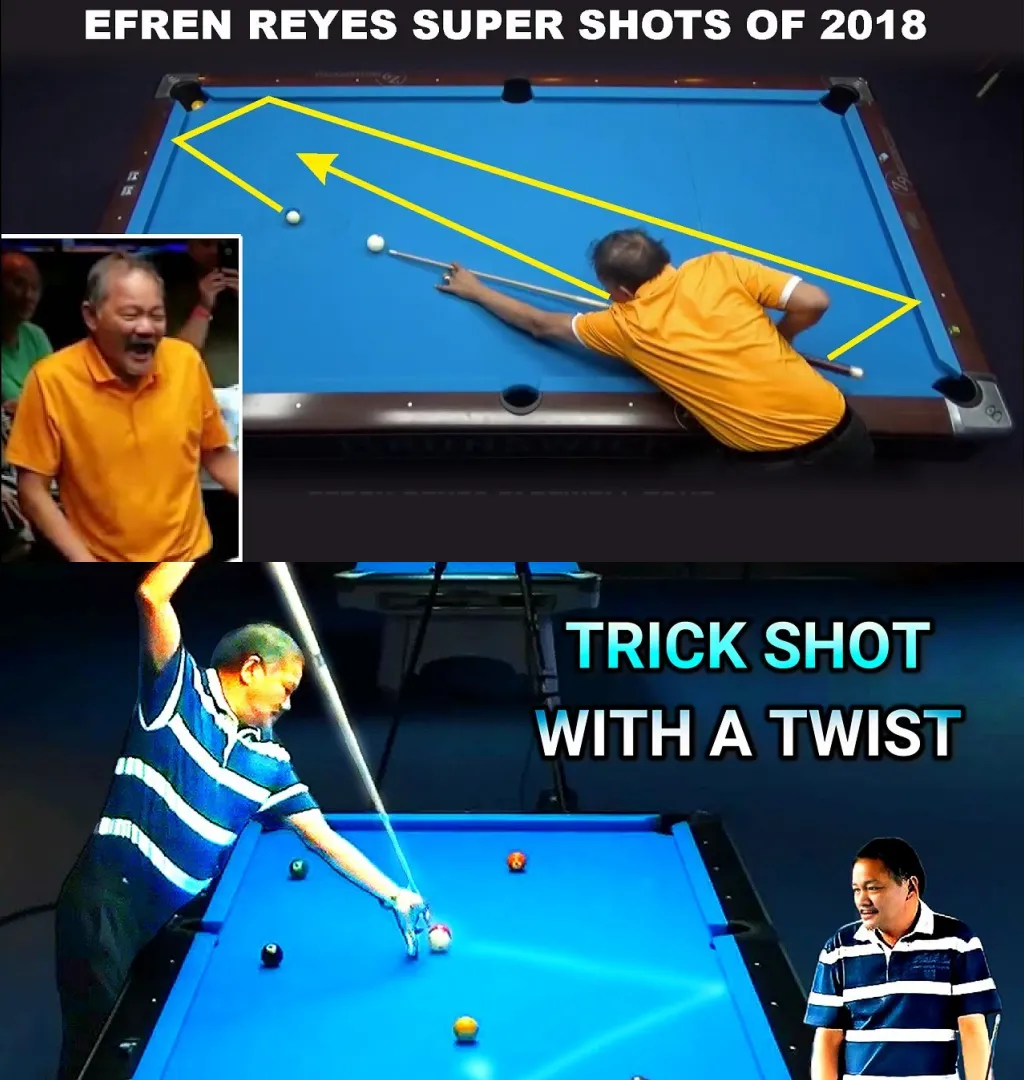 Efren "Bata" Reyes' Shocking World Class Shots!!! 8 Ball Pool, 9 Ball Pool