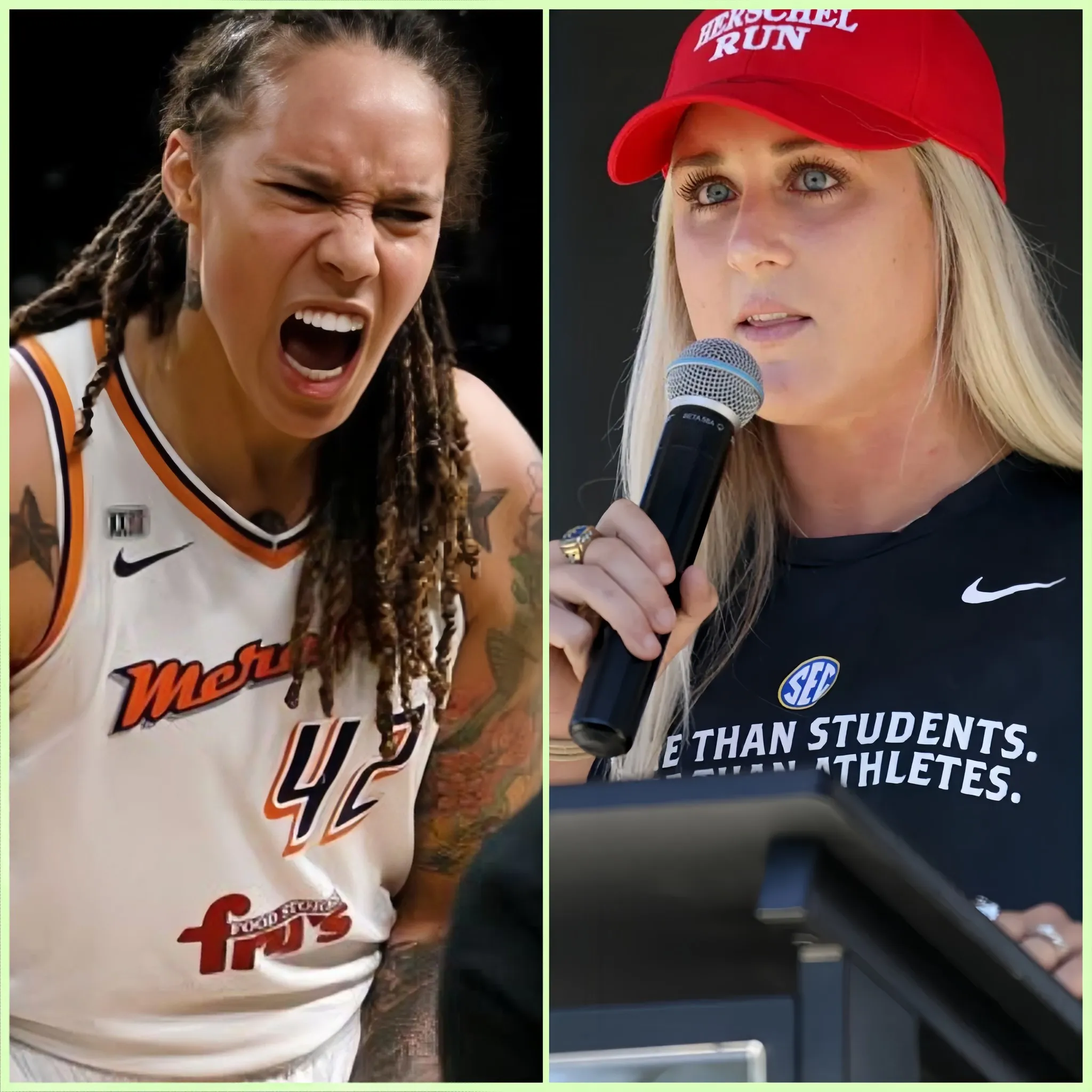 Riley Gaines Criticizes Brittney Griner for Anthem Kneeling, Calls for Respect for America