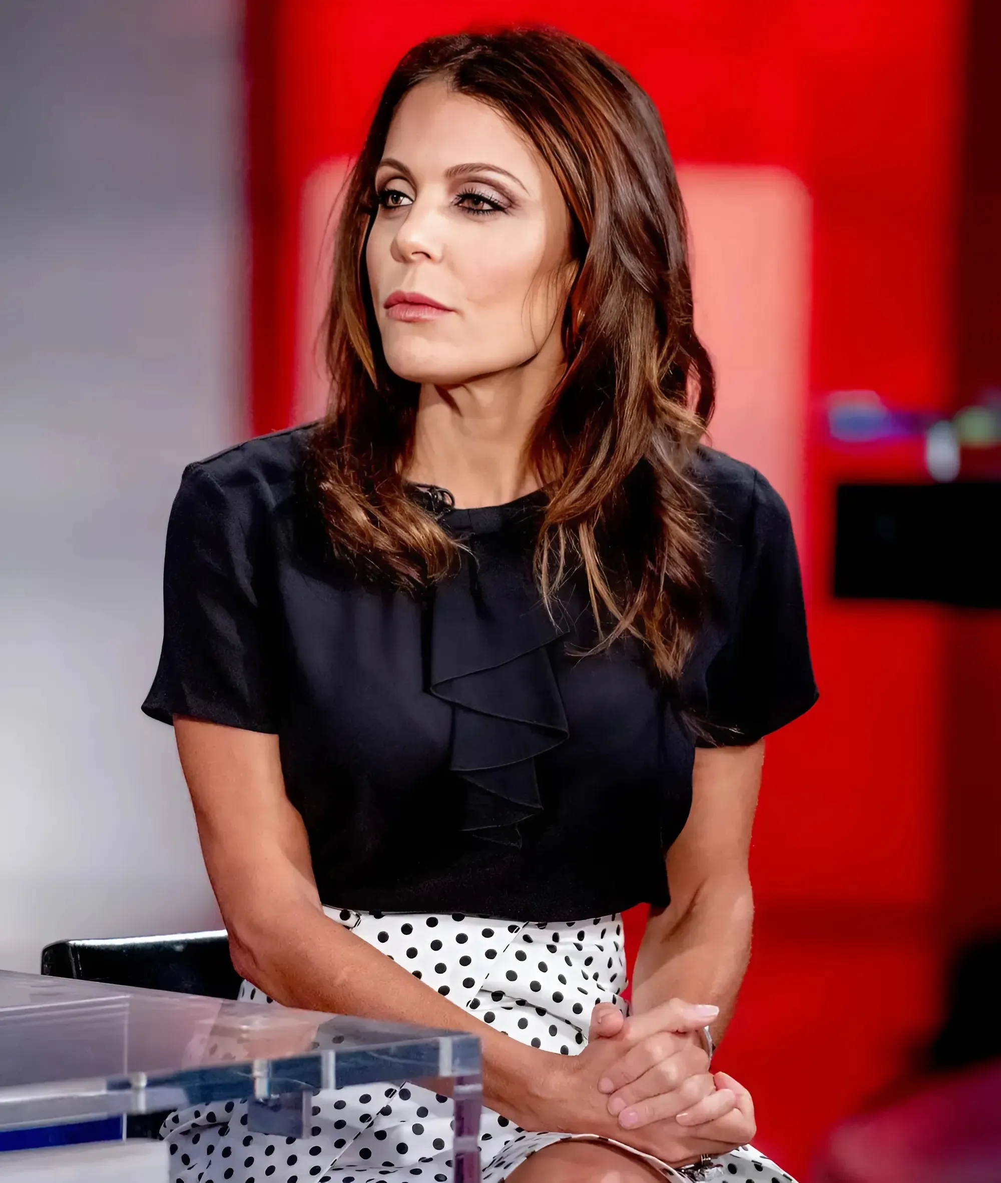 Bethenny Frankel Suffers Wardrobe Malfunction at NASDAQ Opening