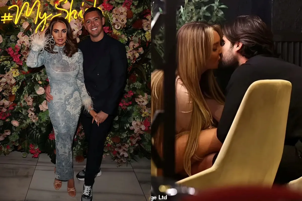 TOWIE's Amy Childs and her fiancé Billy look smitten while Ella Rae Wise and Dan Edgar confirm they're back on with VERY steamy kiss as they film scenes for a brand new series liennhi