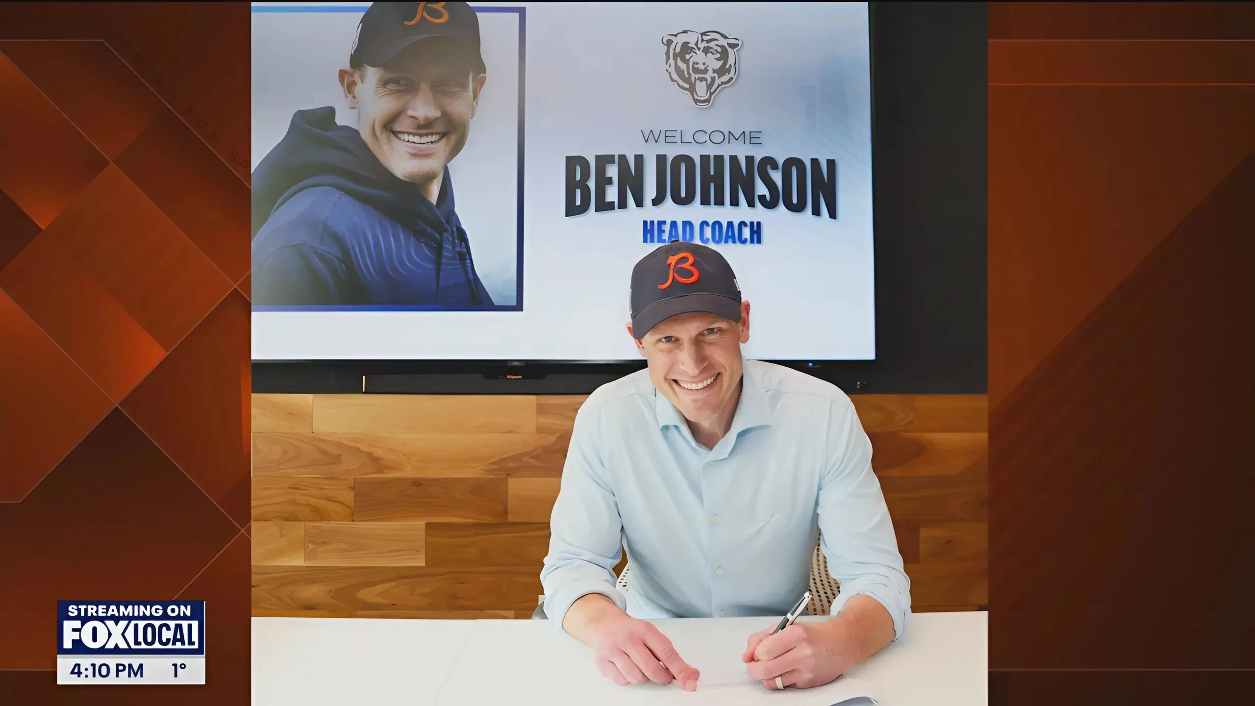 Watch: Ben Johnson addresses Halas Hall after being named Bears HC