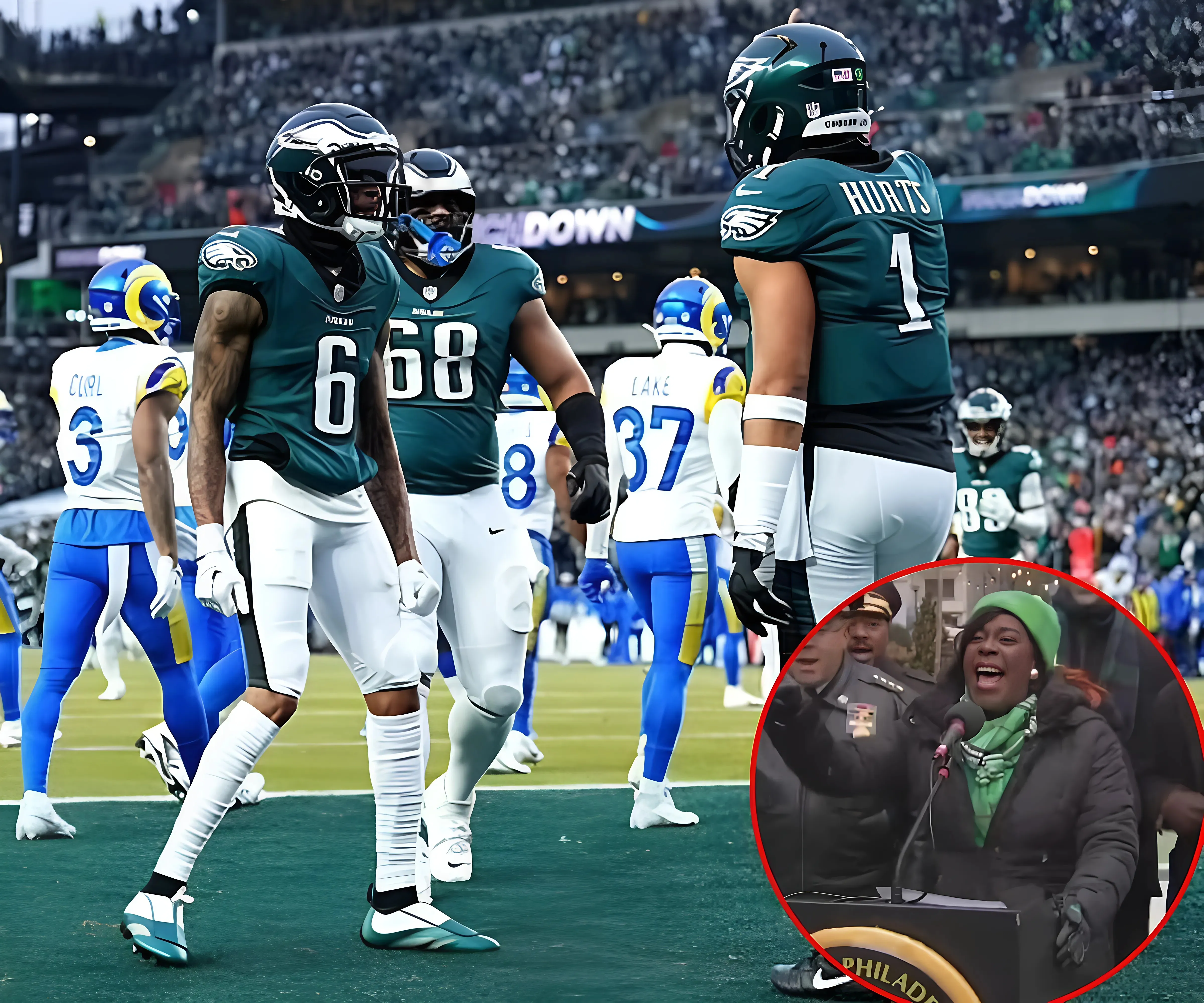 Philadelphia mayor Cherelle Parker gets 'Eagles' spelling horribly wrong while trying to start NFL chant - suong