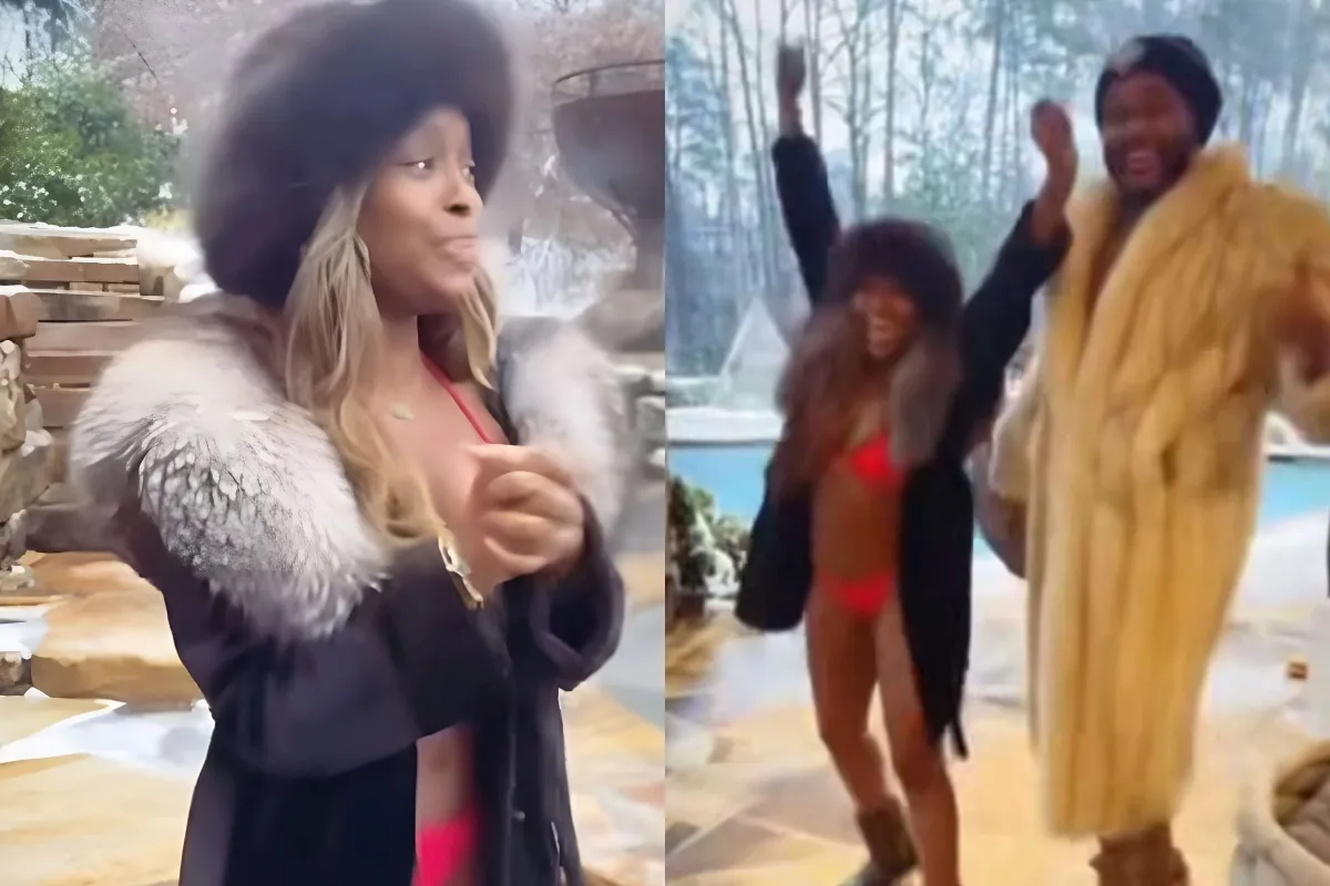 Quad Webb Rocks a Pink Bikini For a Backyard Snow Date with Her Boyfriend, King liennhi