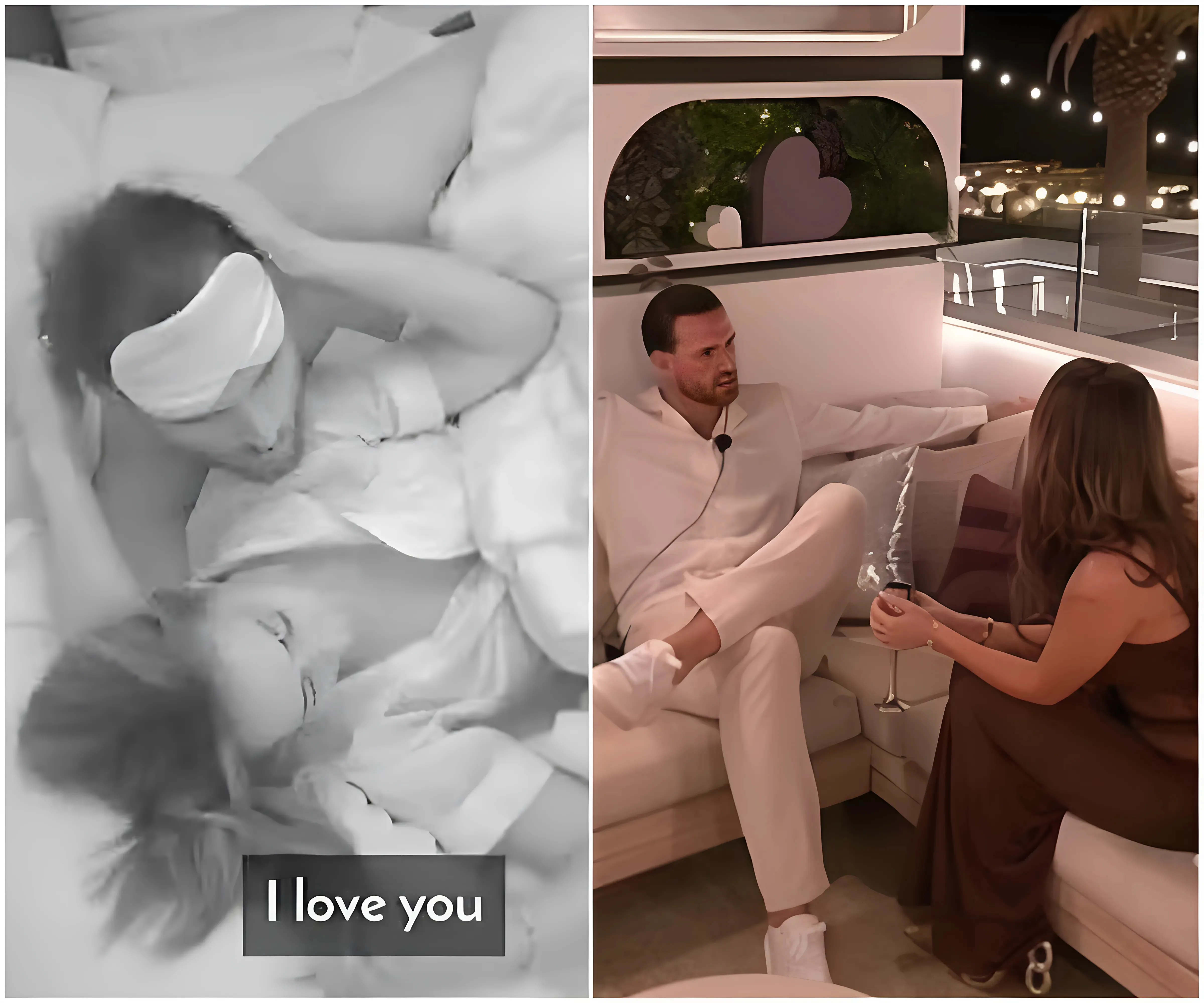 Love Island: All Stars fans CRINGE for Elma as she accidentally says 'I love you' to Ronnie in bed just hours before his ex Harriett's bombshell arrival - suong