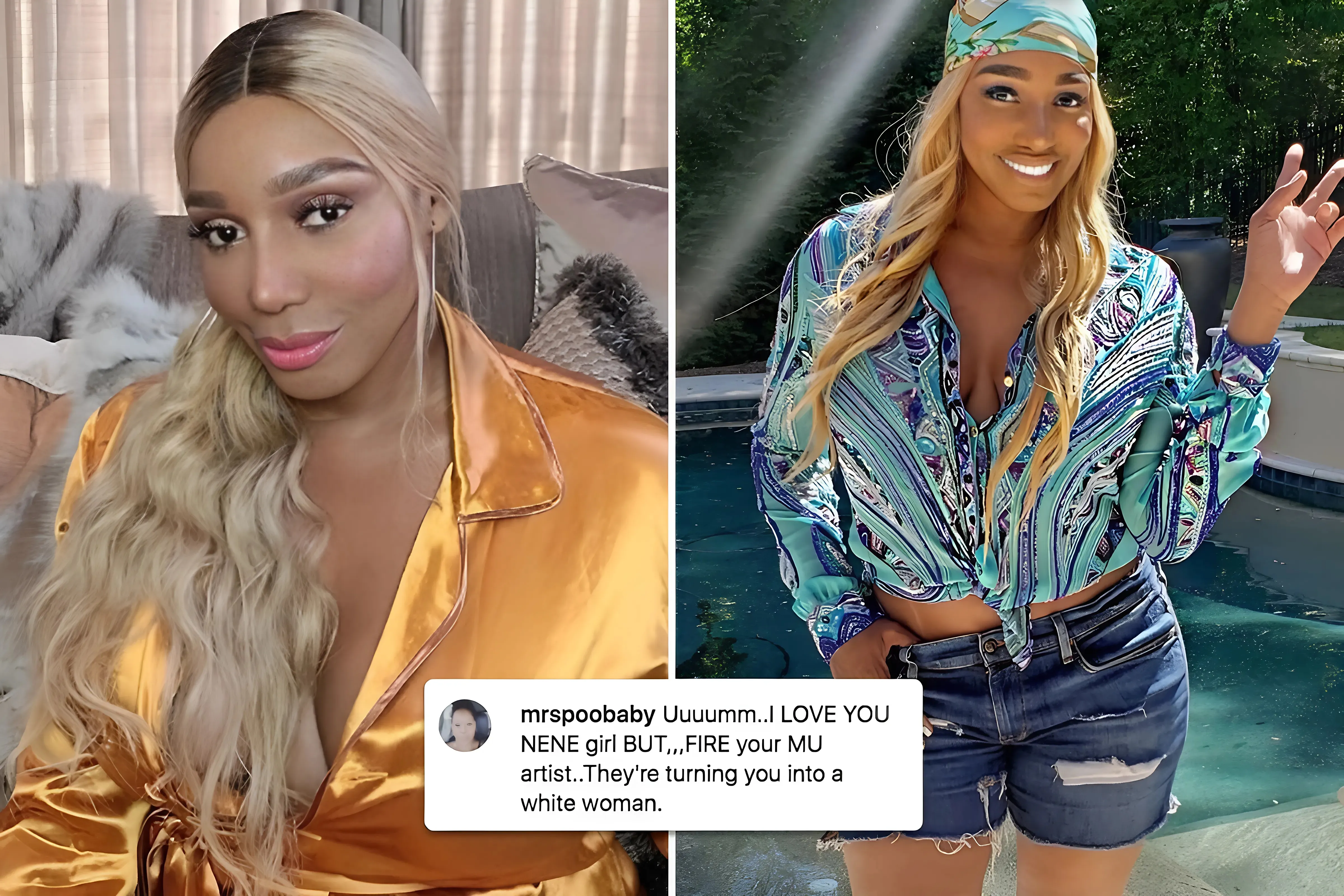 RHOA’s Nene Leakes accused of trying to lighten her skin after fans say she’s wearing ‘white makeup’