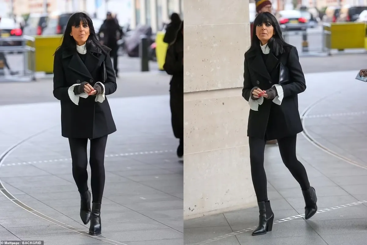 Claudia Winkleman showcases her signature sense of style in all-black as she arrives at a London screening of The Traitors final liennhi