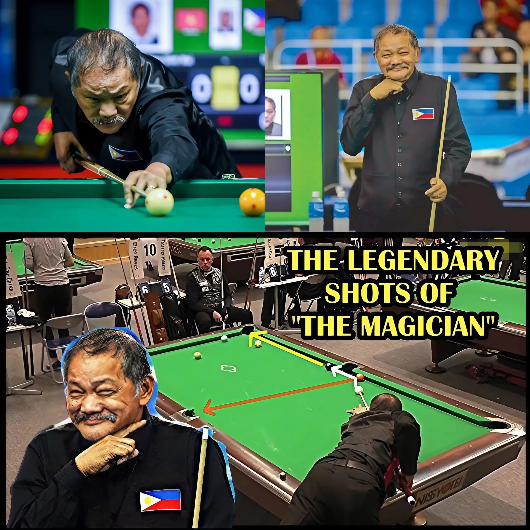 The Legendary Shots of Efren 'The Magician' Reyes: The Man From Another Planet!