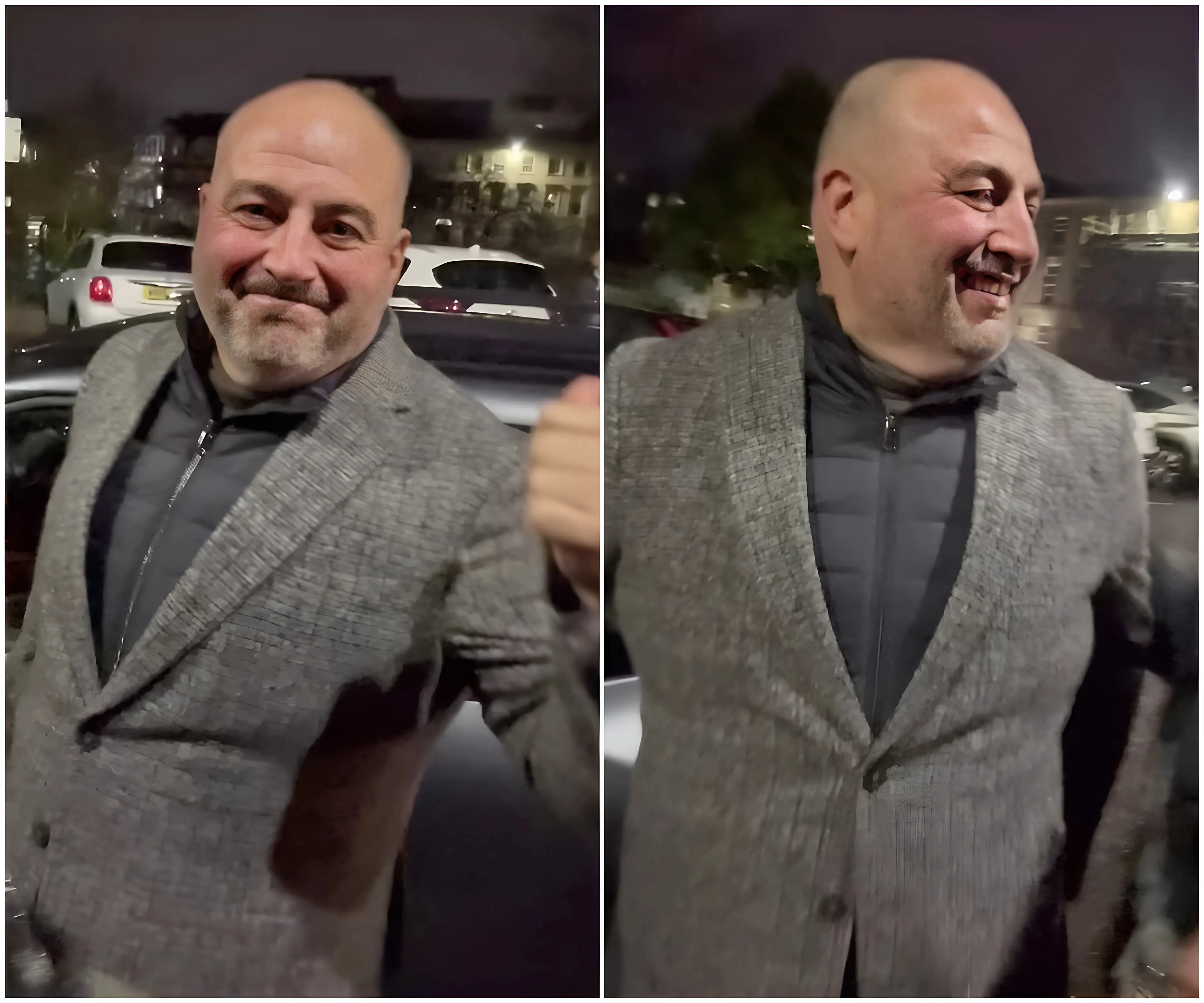 Wynne Evans is seen for first time since he was caught making a vile sexual jibe on camera as he arrives at Glasgow hotel during Strictly Live Tour - suong