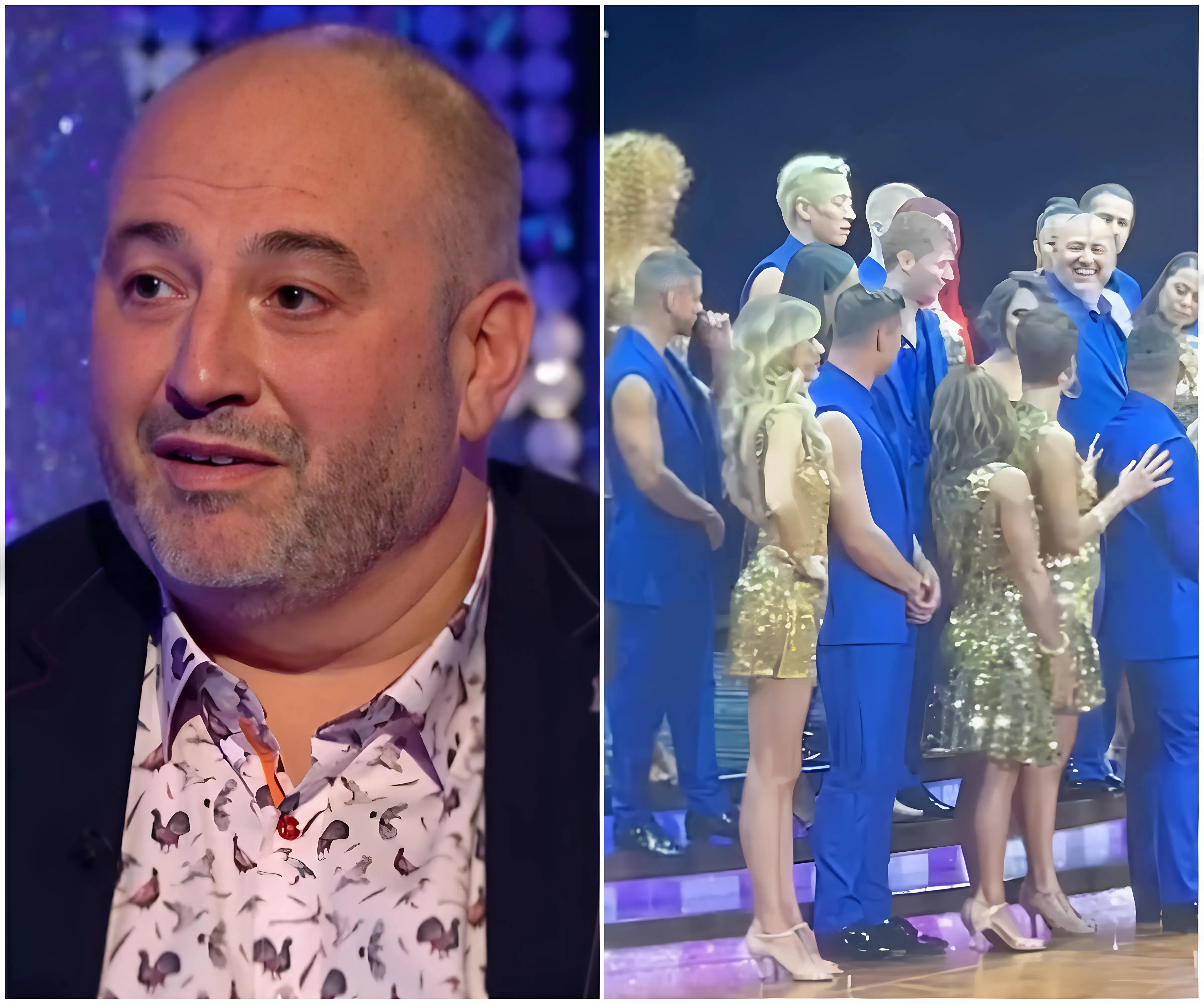 The moment Wynne Evans is 'banished' by his Strictly co-stars in Traitors game as Janette Manrara parties without him after he was caught making a vile sexual jibe on camera - suong