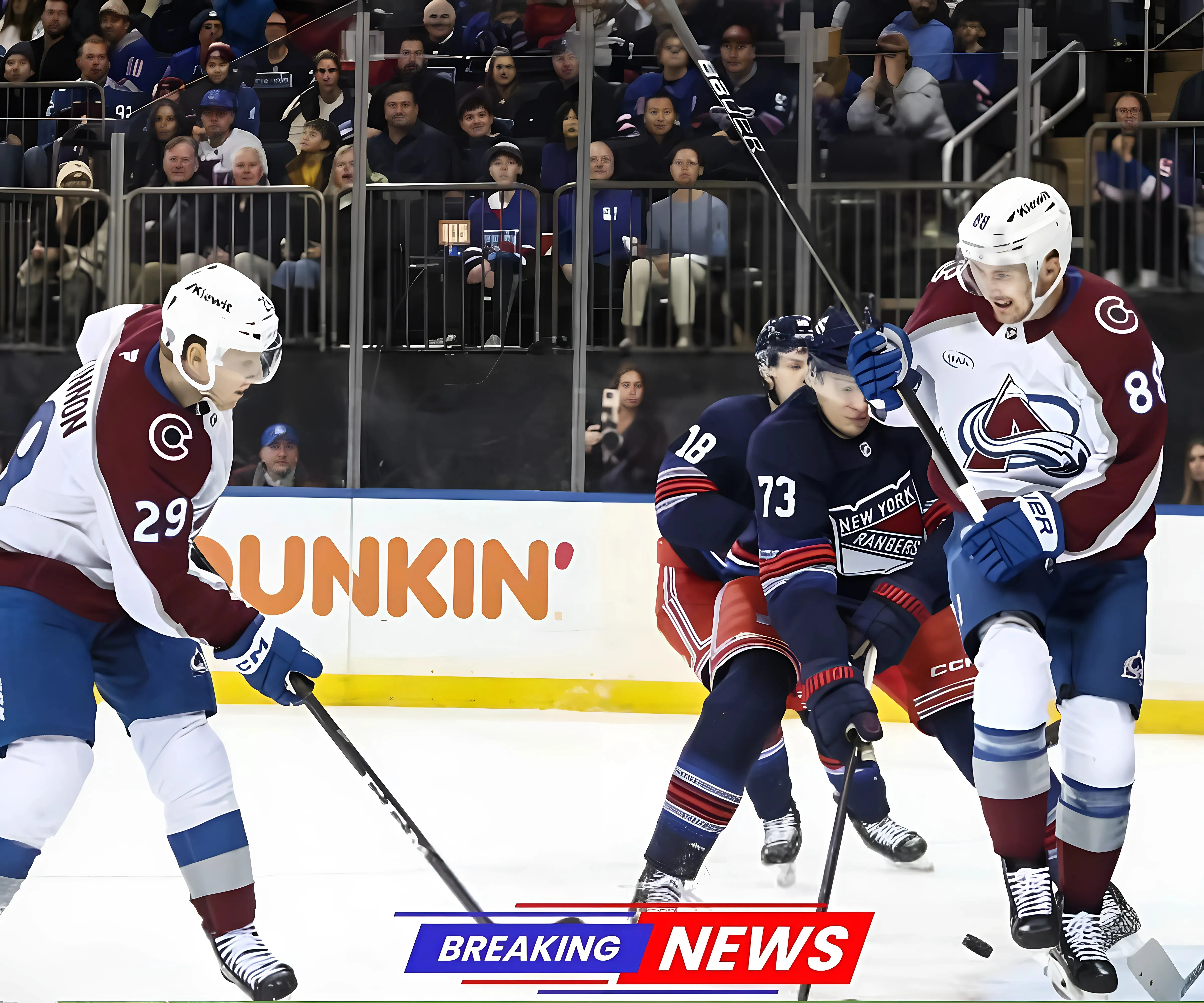 Late-Game Blunder Leads To Crushing Loss For Rangers Against Avalanche